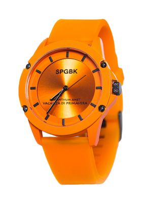 Unisex Southview Orange Silicone Band Watch