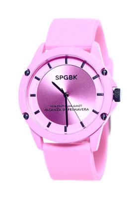 Unisex Hillendale Light Pink Silicone Band Watch - 44 Millimeter