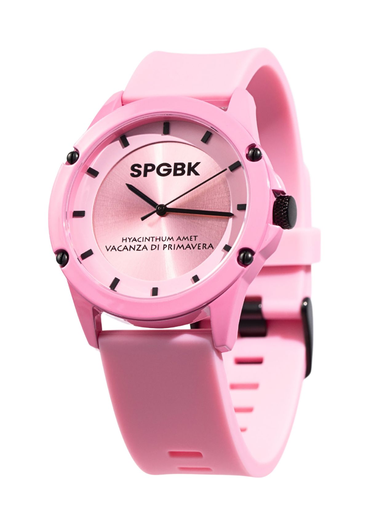 Unisex Hillendale Light Pink Silicone Band Watch - 44 Millimeter