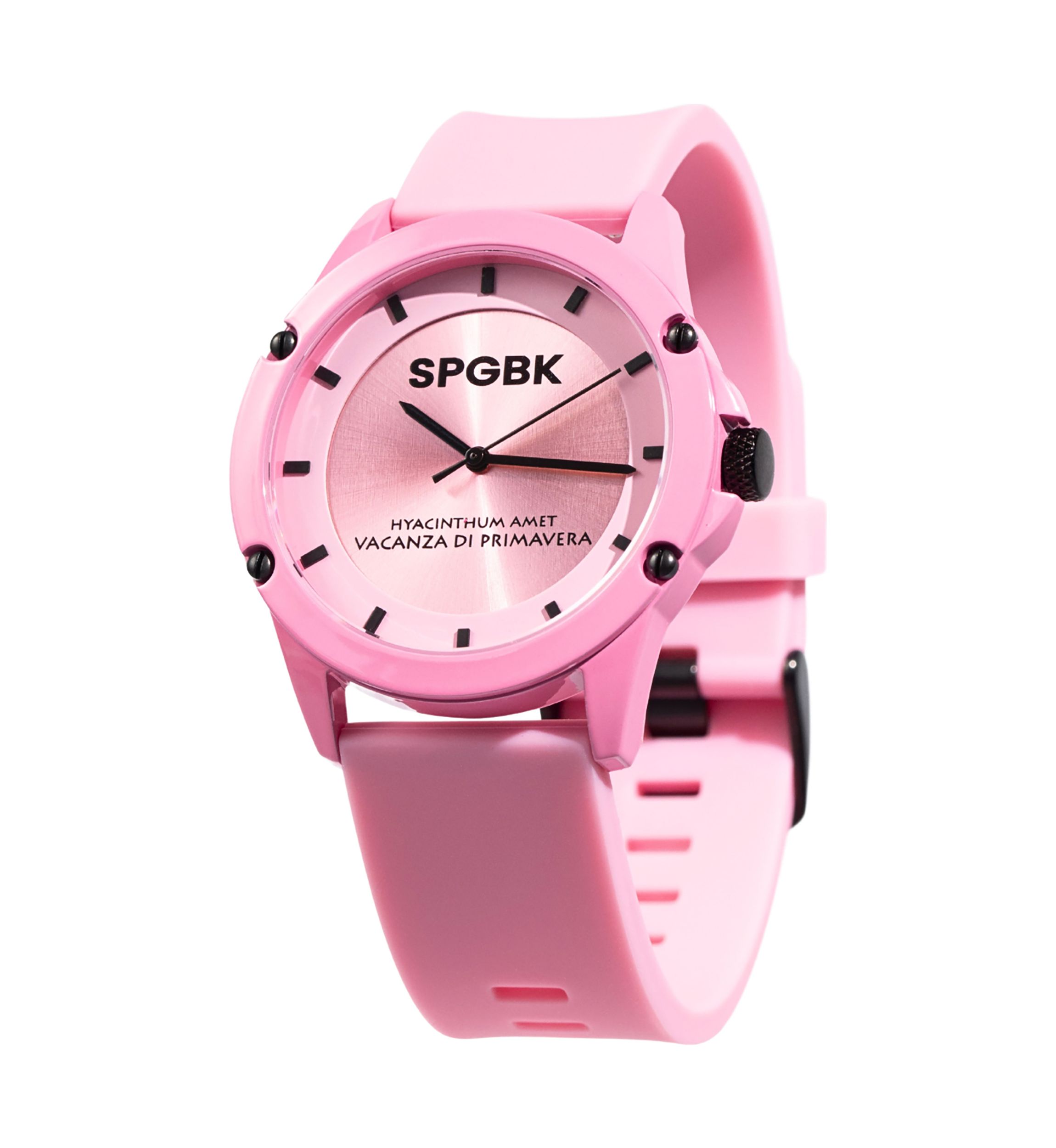 Unisex Hillendale Light Pink Silicone Band Watch - 44 Millimeter