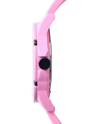Unisex Hillendale Light Pink Silicone Band Watch - 44 Millimeter