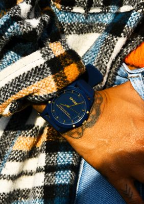 Unisex Smith Navy and Gold Watch