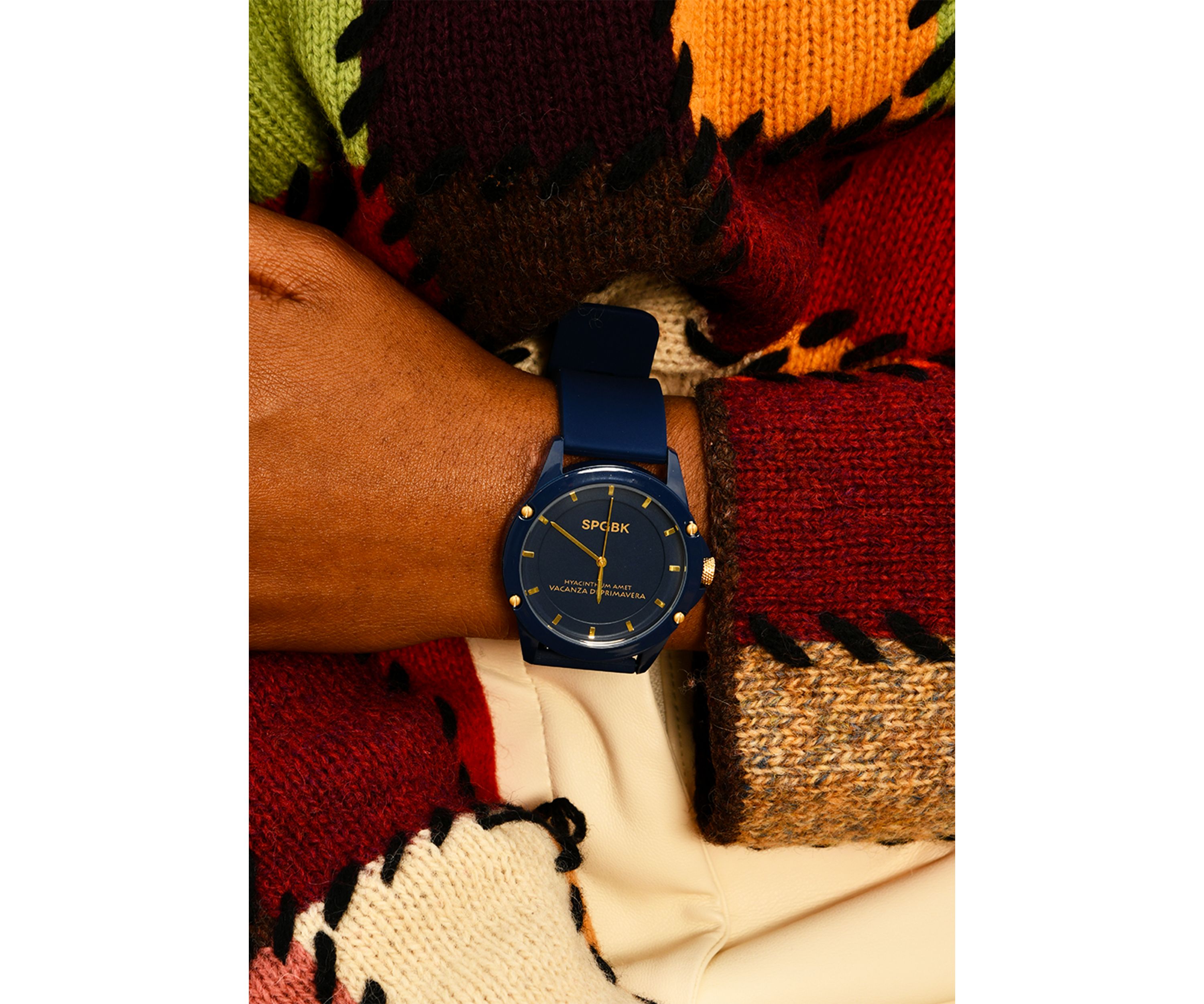 Unisex Smith Navy and Gold Watch