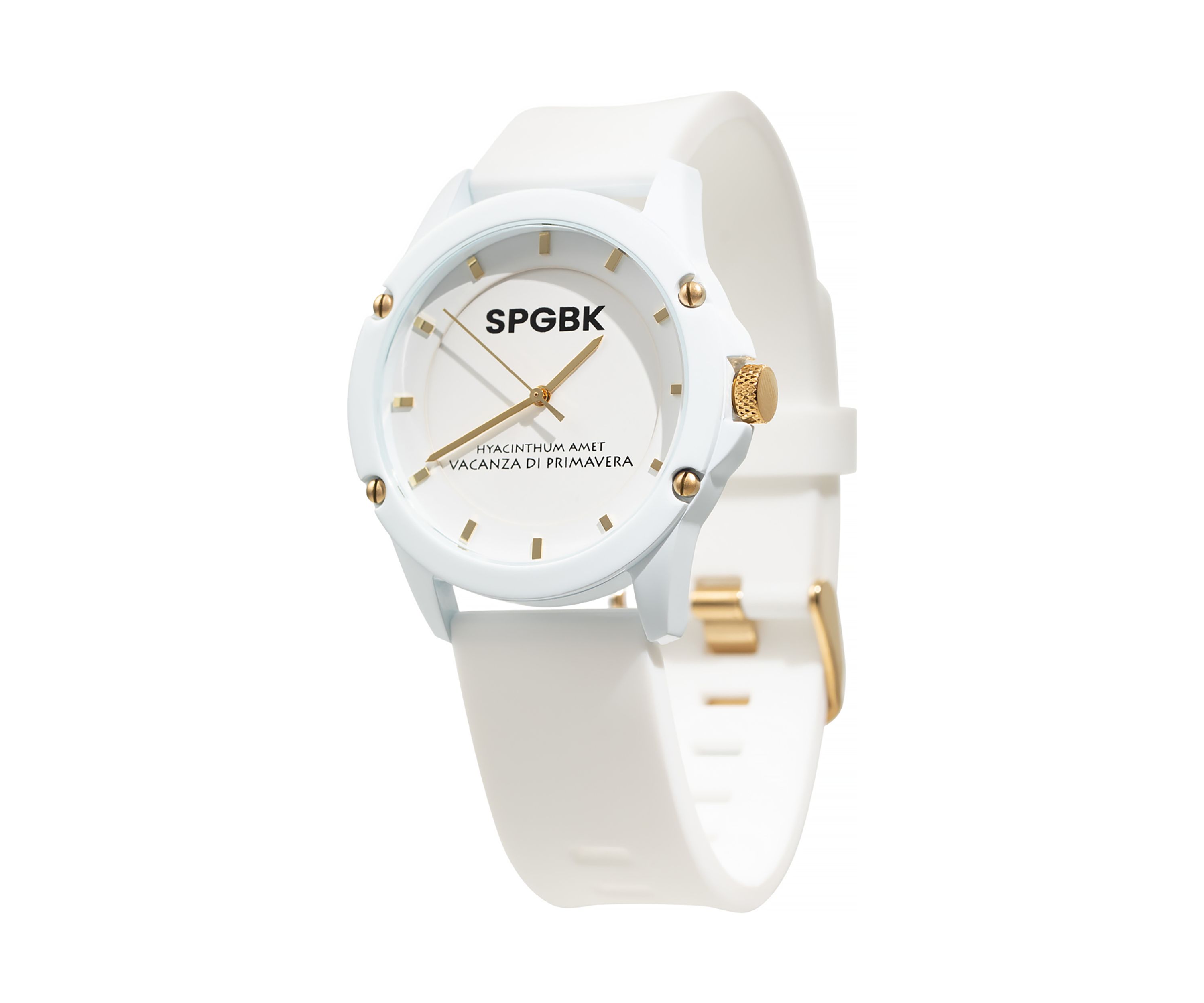 Unisex Edgewood White and Gold Watch