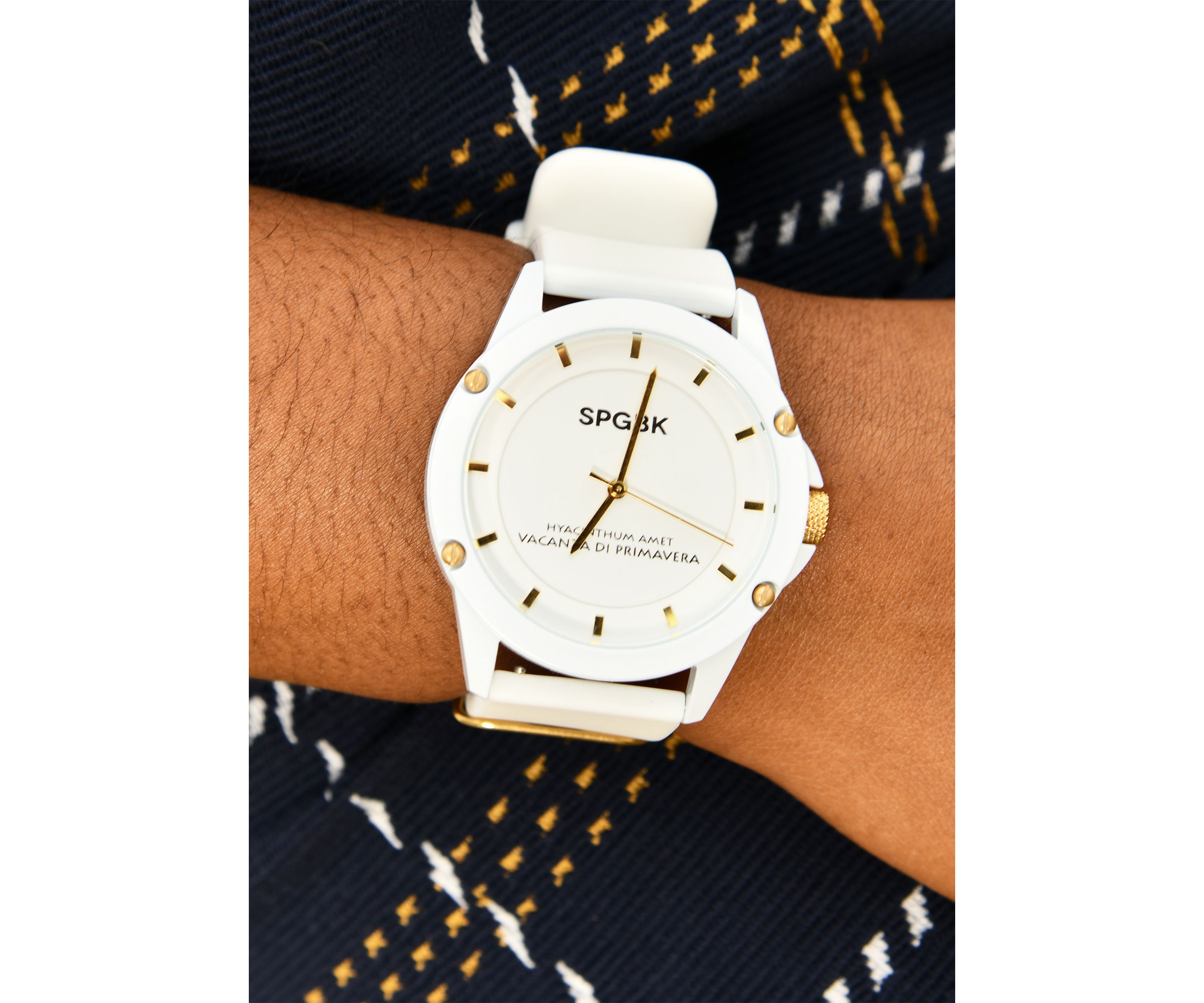 Unisex Edgewood White and Gold Watch