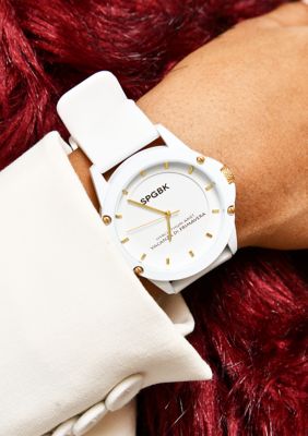 Unisex Edgewood White and Gold Watch