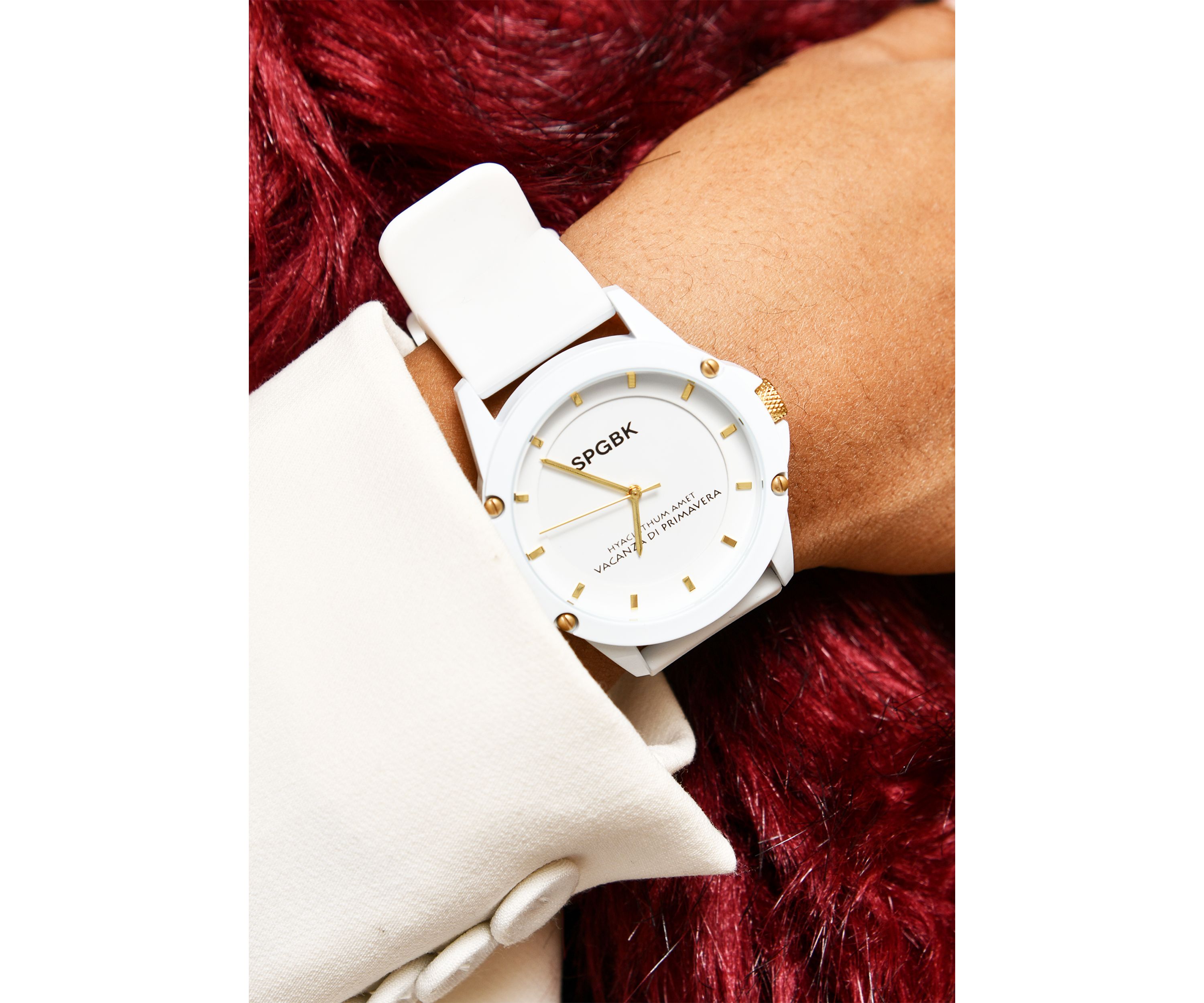 Unisex Edgewood White and Gold Watch