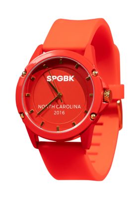 Unisex 71st Red Silicone Strap Watch - 44 Millimeter