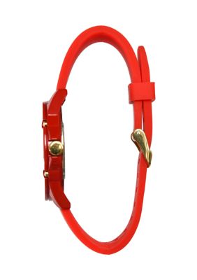 Unisex 71st Red Silicone Strap Watch - 44 Millimeter