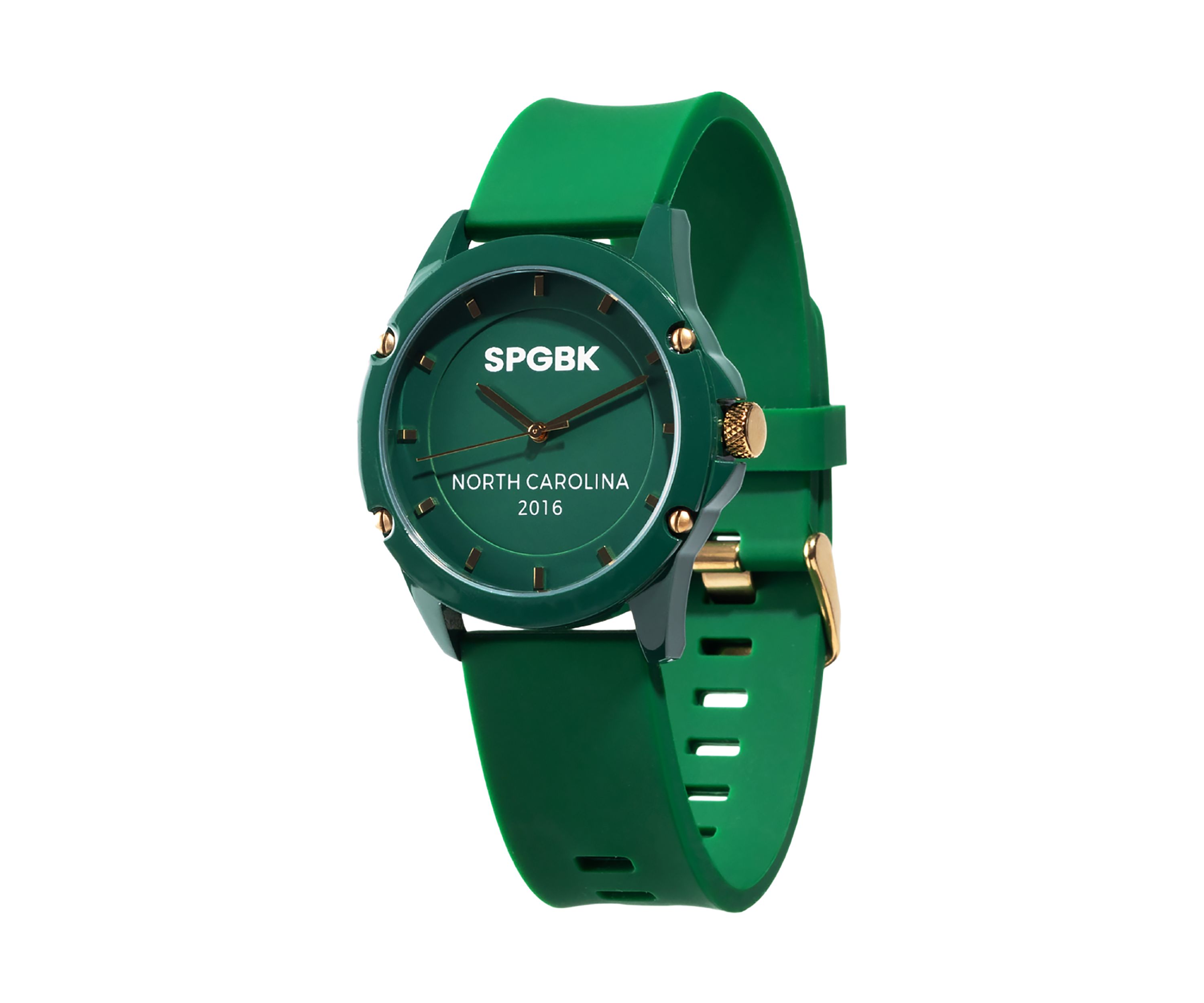 Unisex Trojan Green and Gold Silicone Watch