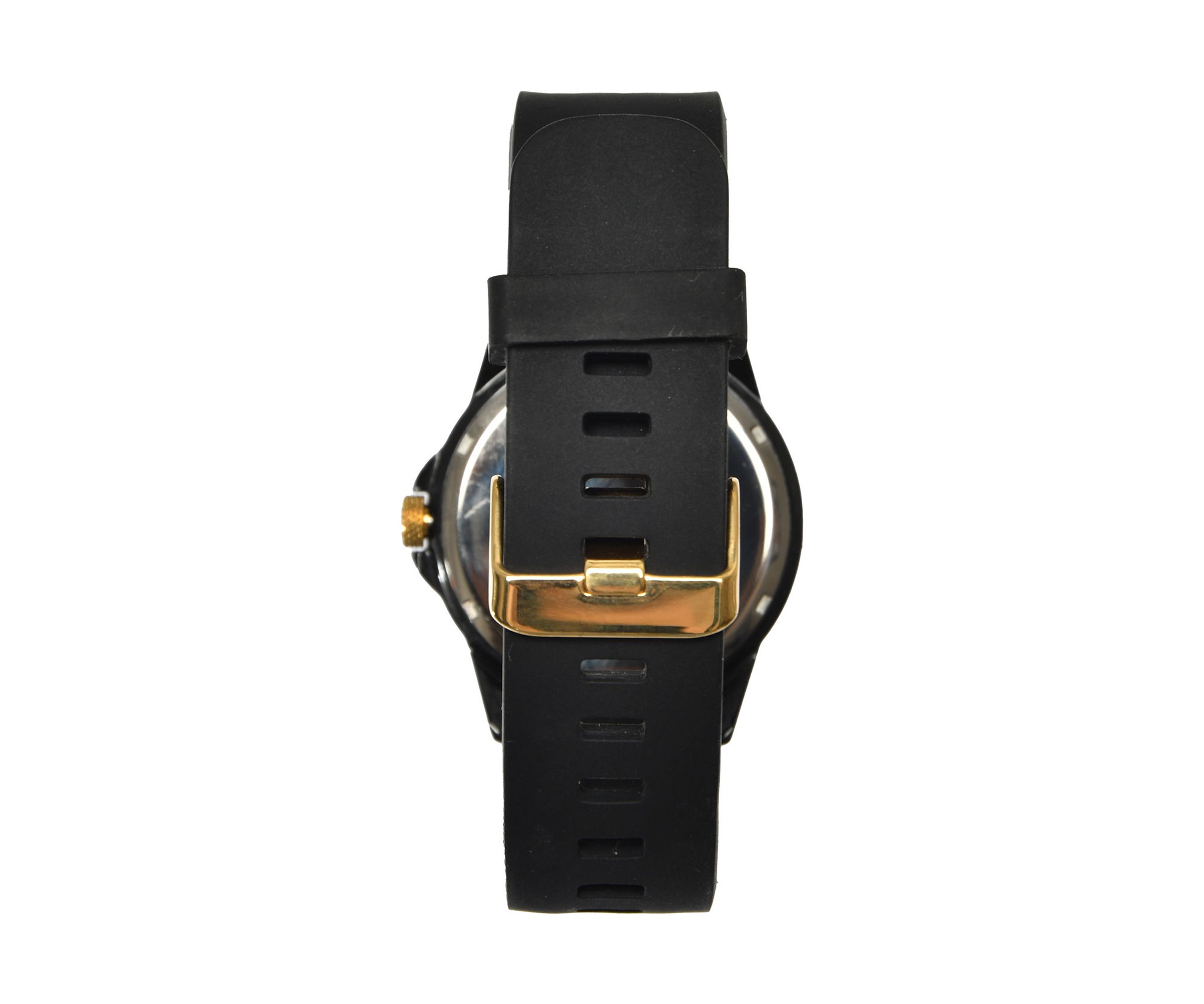 Unisex Black and Gold Watch