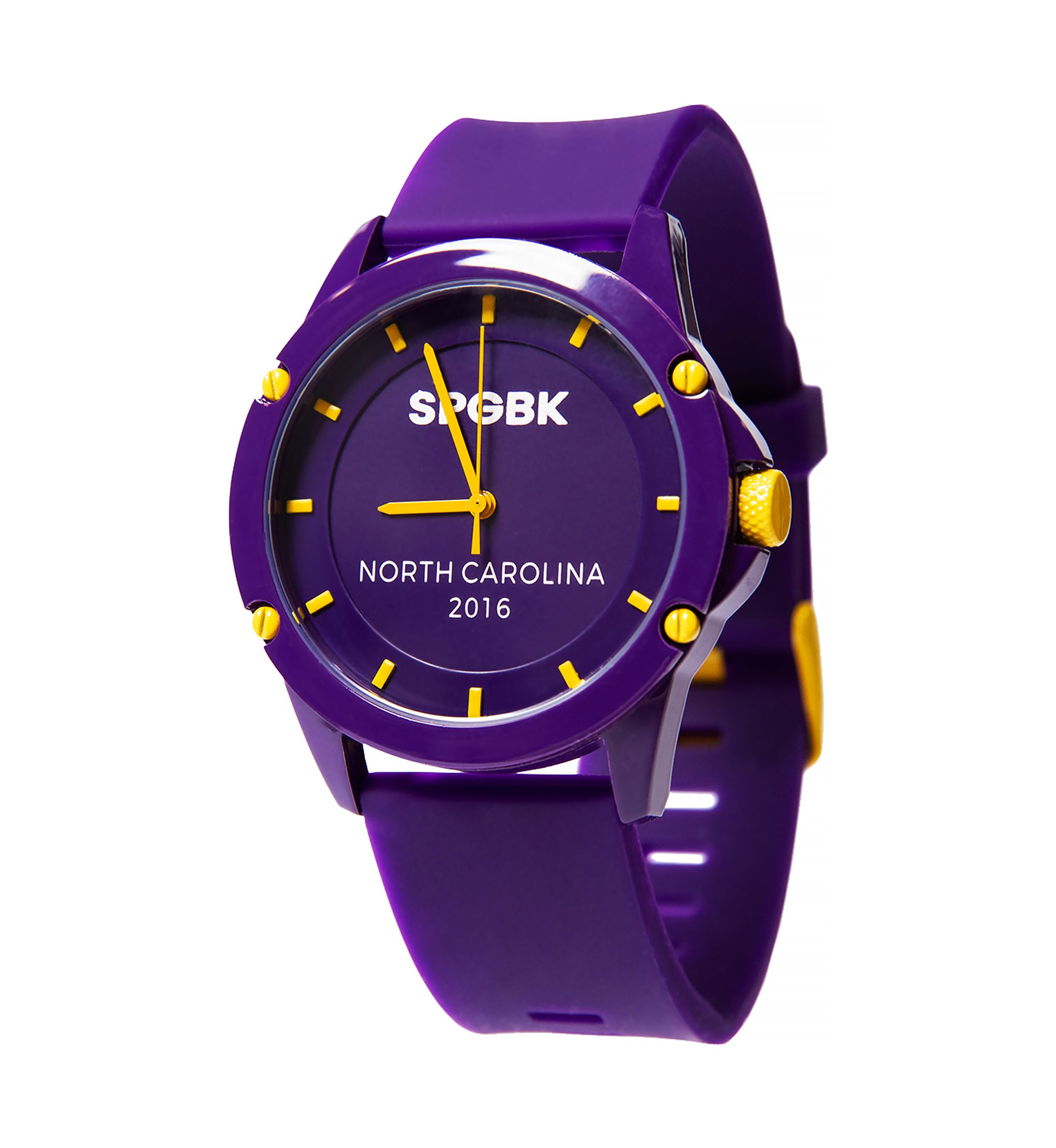  Unisex Griffin Purple and Yellow Silicone Band Watch