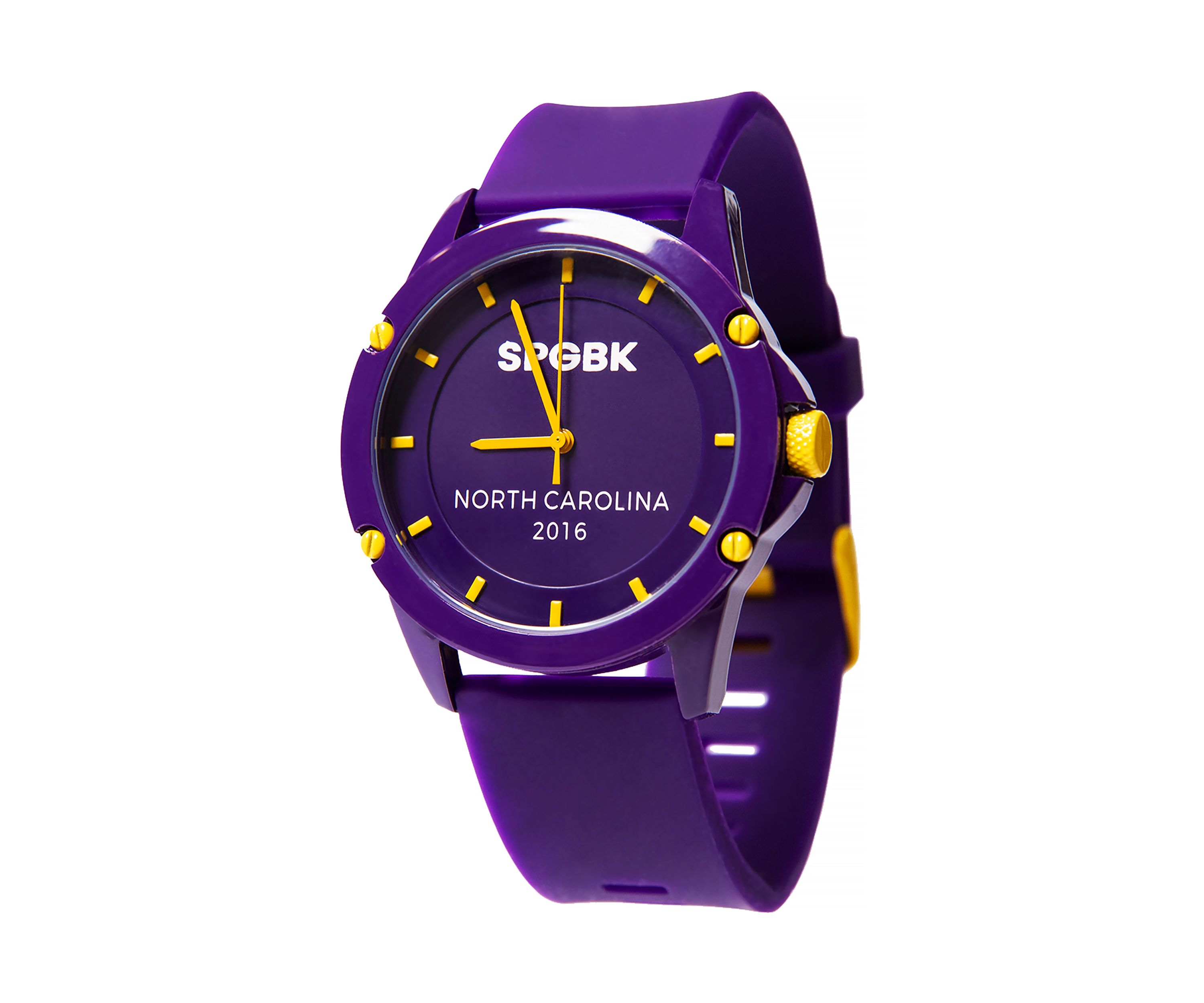  Unisex Griffin Purple and Yellow Silicone Band Watch