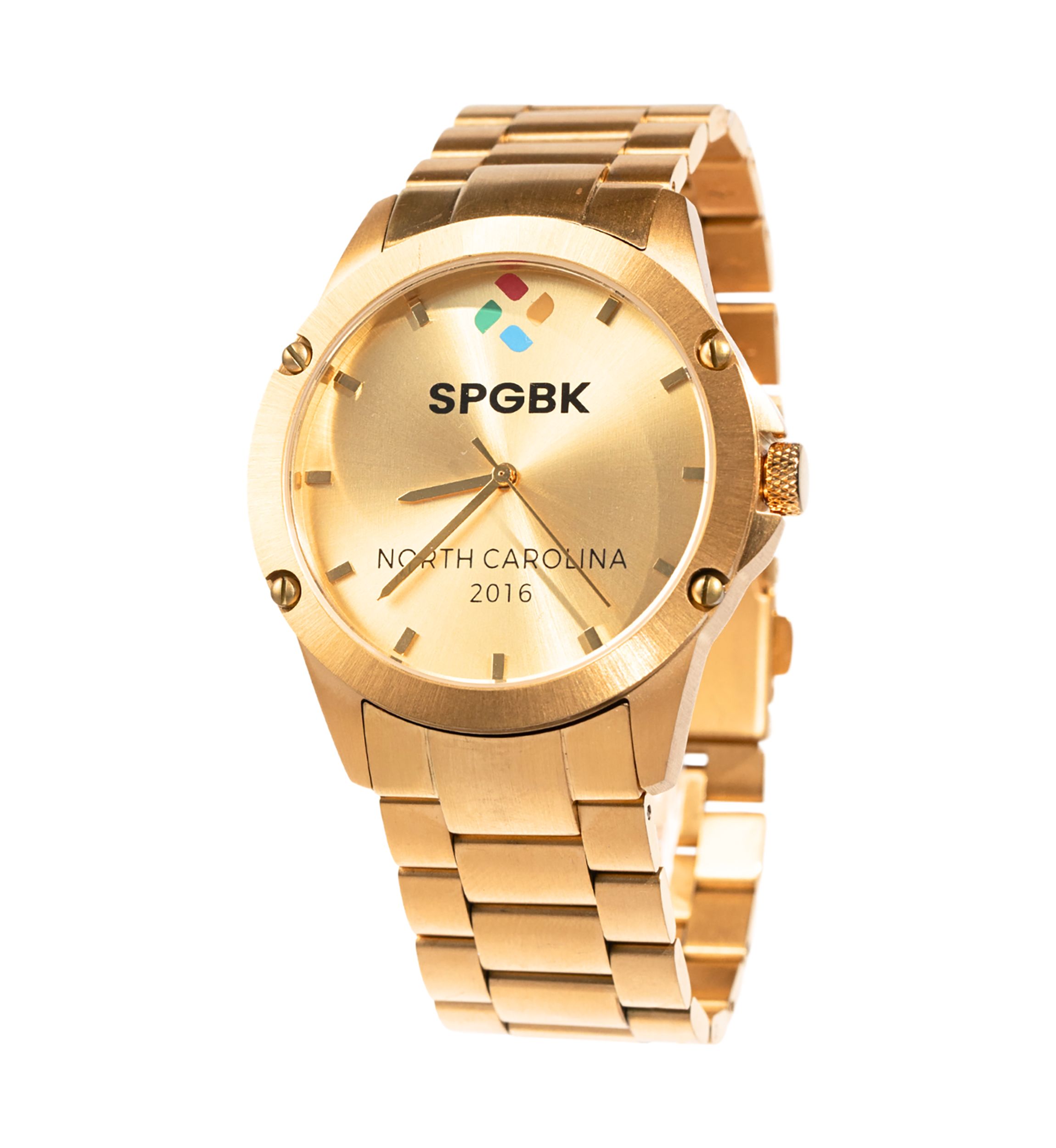 Gold Tone Stainless Bracelet Watch