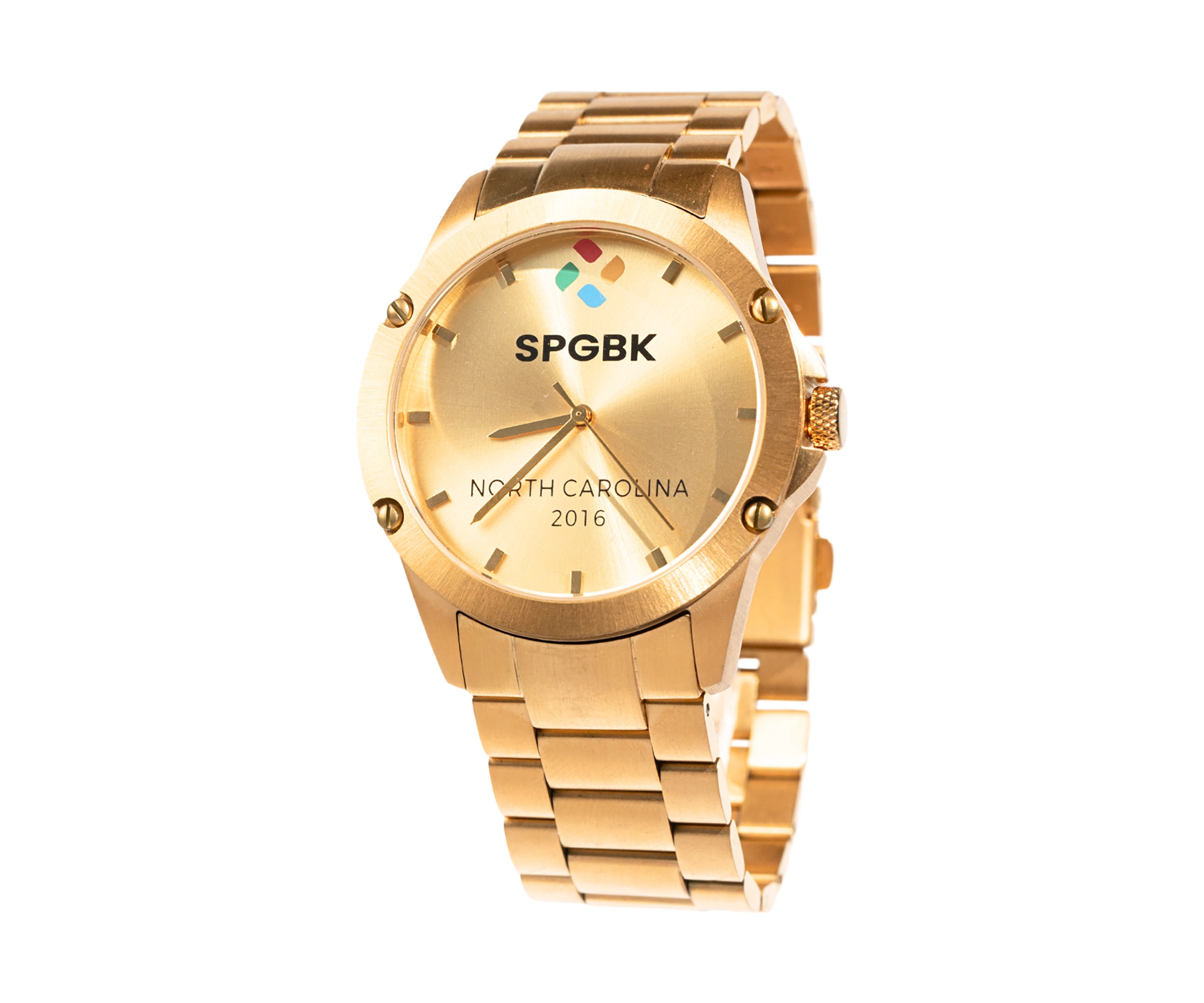 Gold Tone Stainless Bracelet Watch