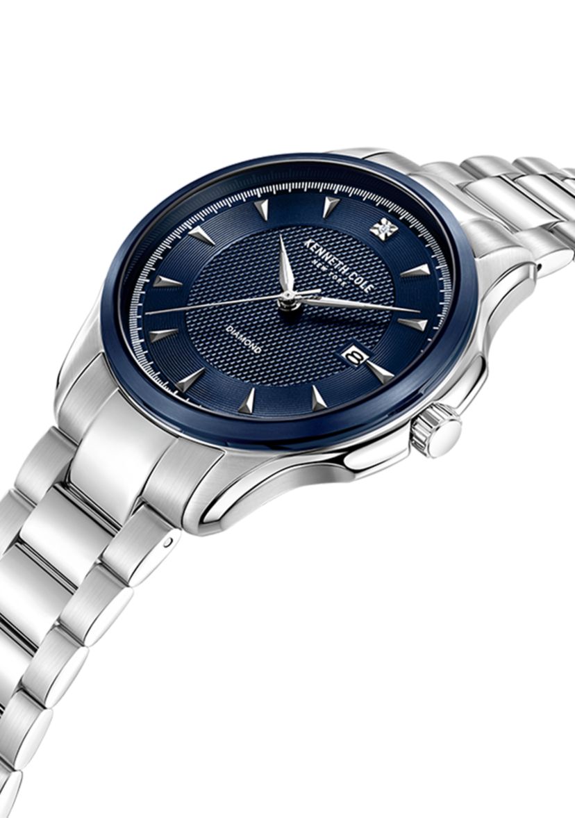 Mens Genuine Diamond Dial Watch