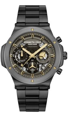 Kenneth Cole New York Men's Dress Sport Watch, Black