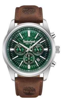 Timberland Mens Northbridge Collection Dual Time Watch Brown
