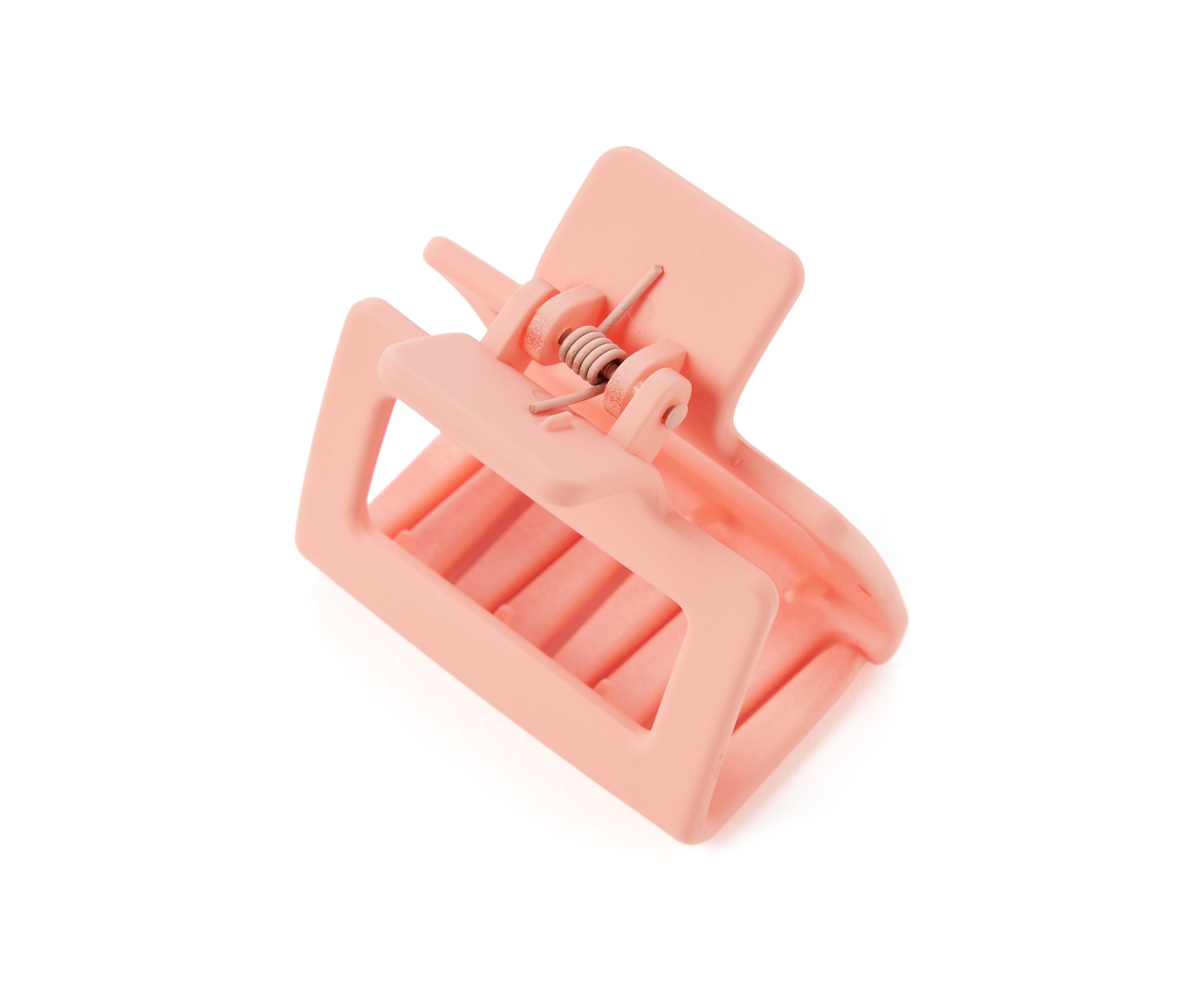 Assorted Peach Square Claw Clip 6 Piece Set