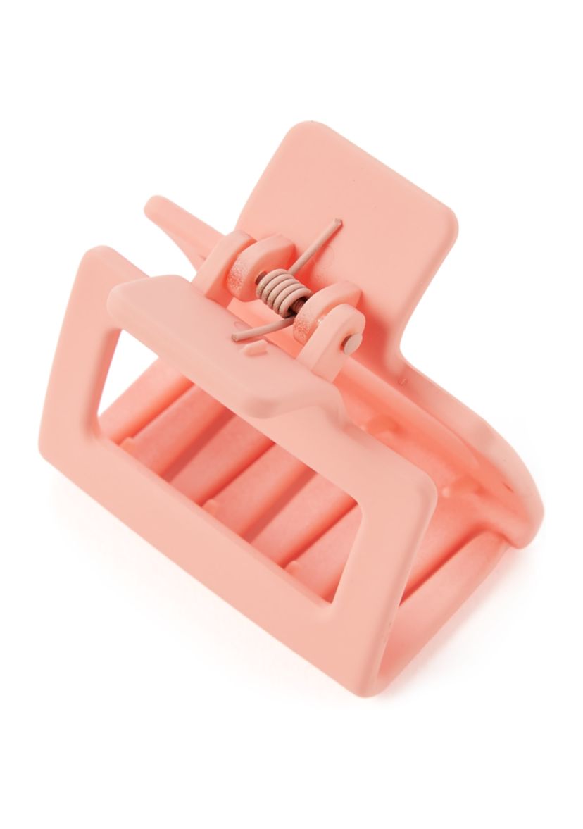 Assorted Peach Square Claw Clip 6 Piece Set
