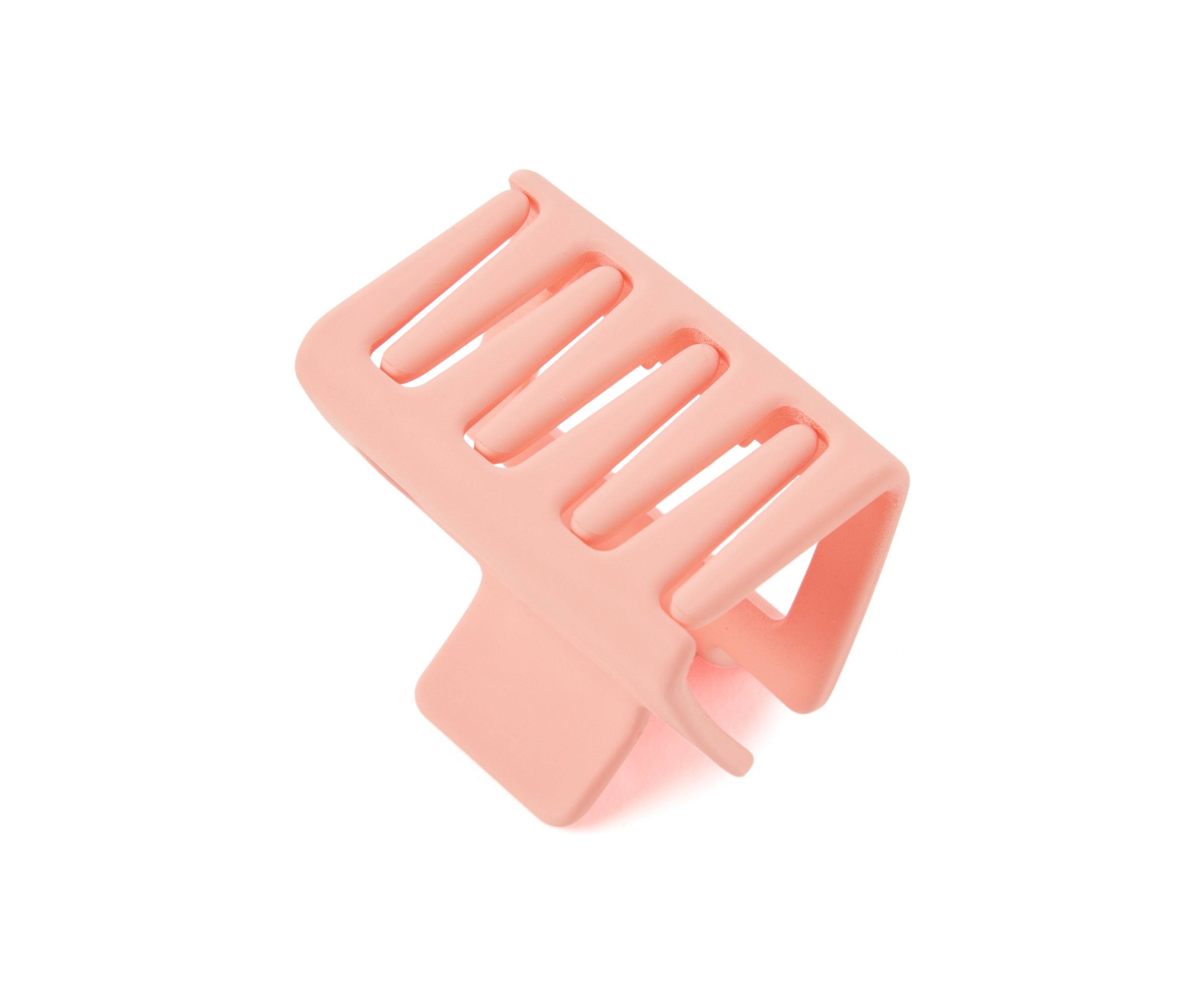 Assorted Peach Square Claw Clip 6 Piece Set