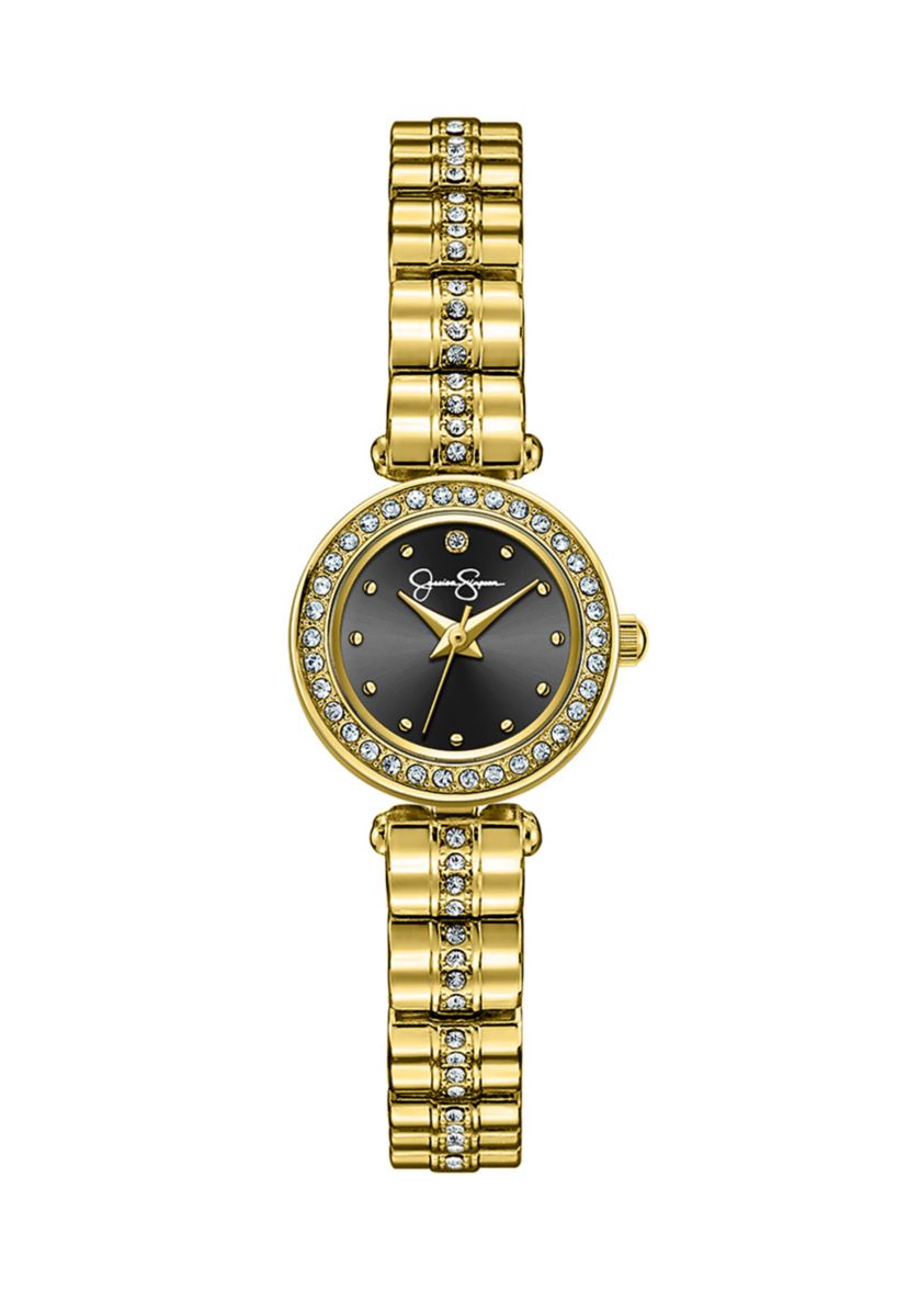 Gold Tone Mini Crystal Watch
