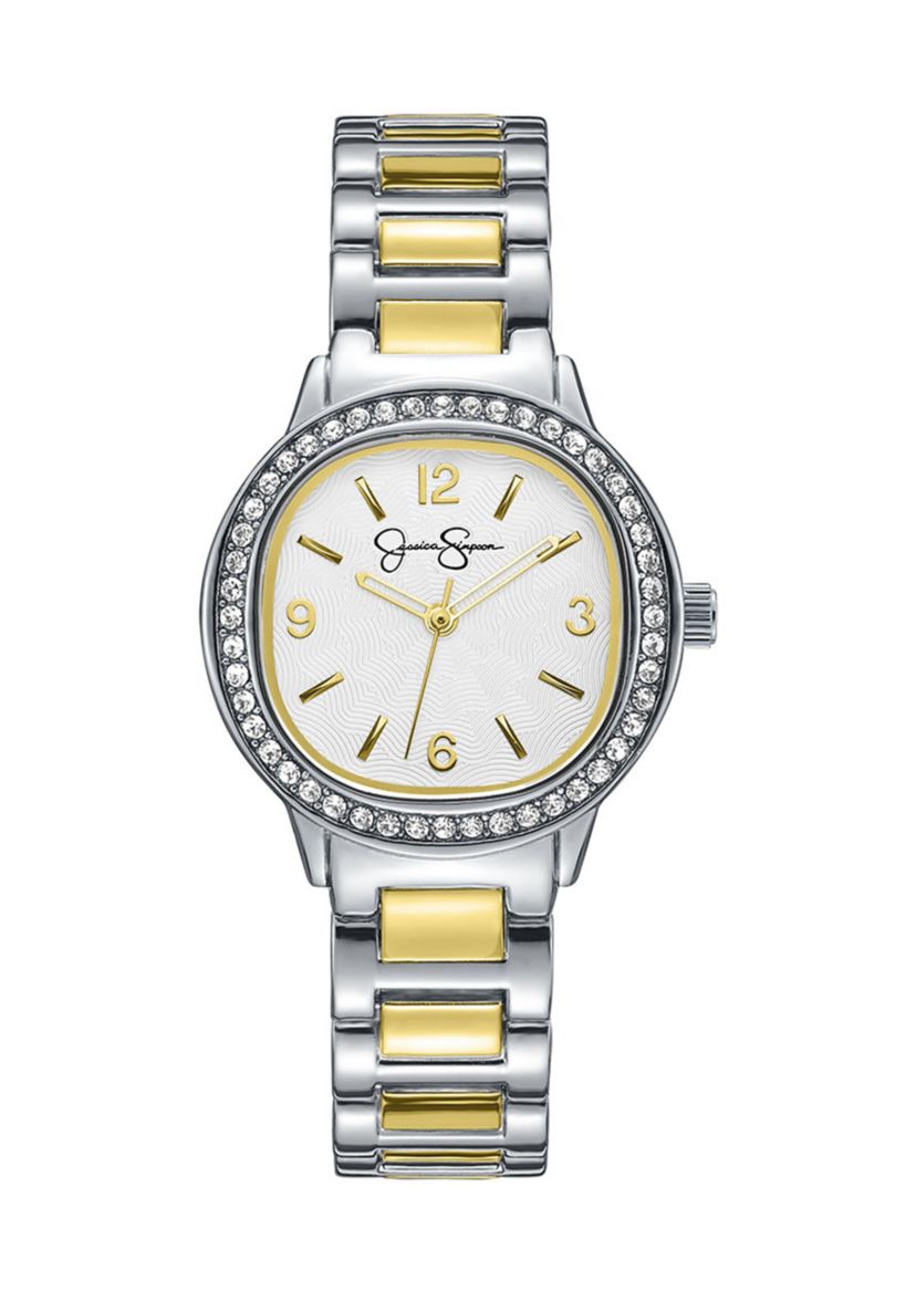 Crystal Tri-Tone Watch