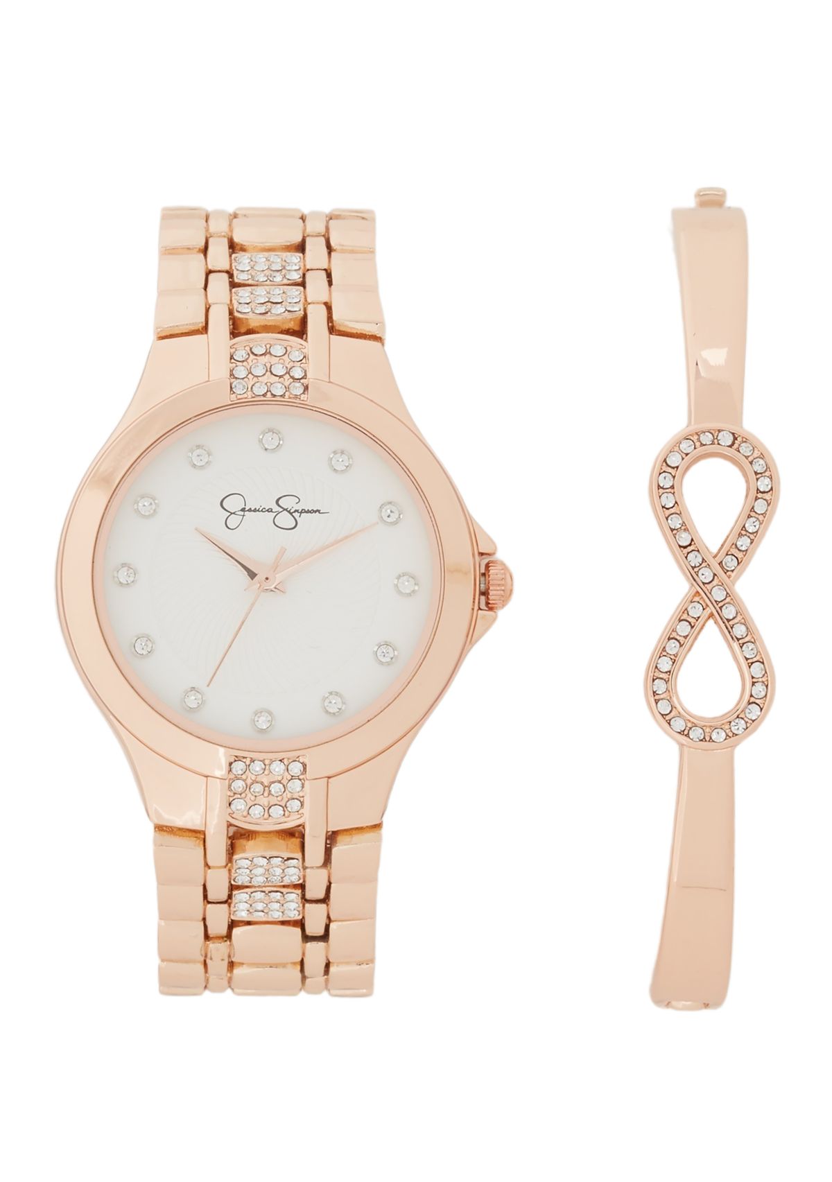 Crystal Watch and Infinity Bracelet set 