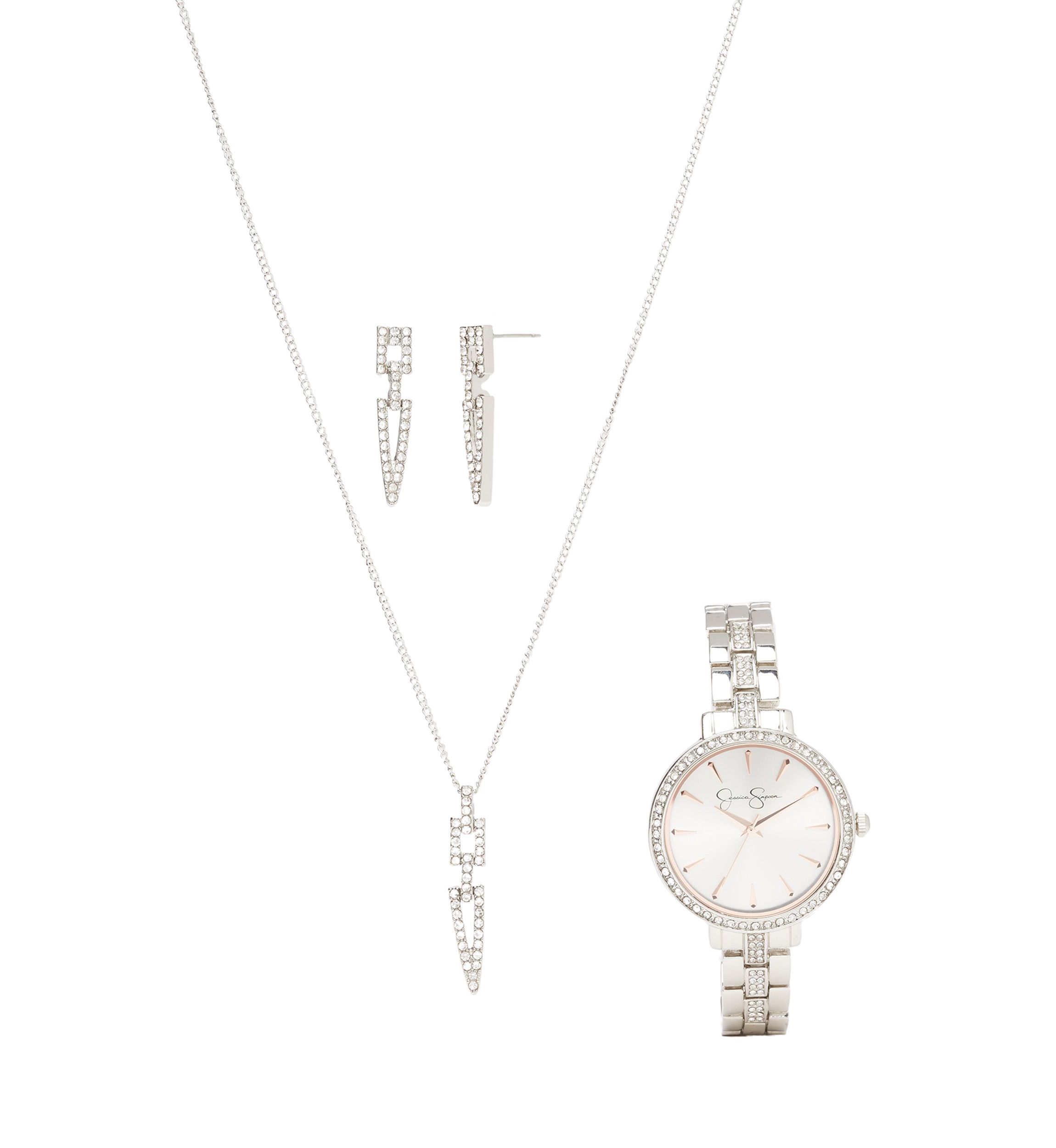 Watch, Earring, and Necklace Set 