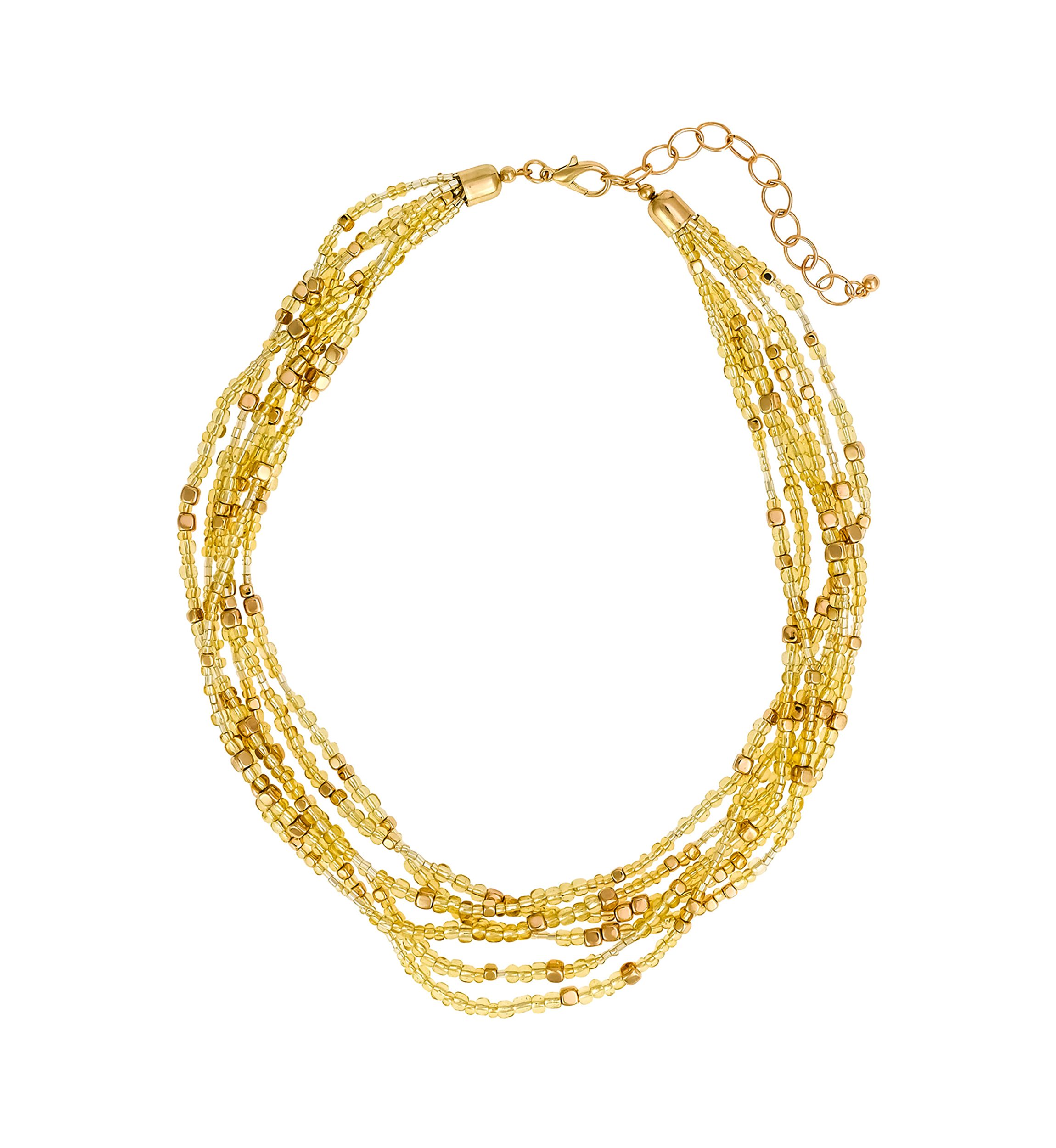 Multi Row Seed Bead Necklace