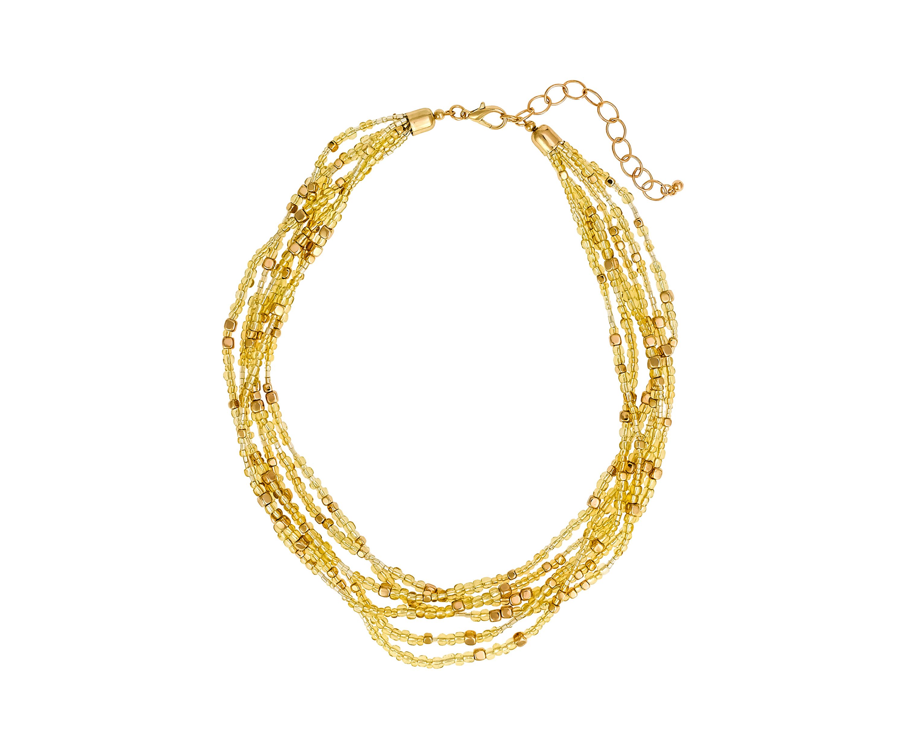 Multi Row Seed Bead Necklace