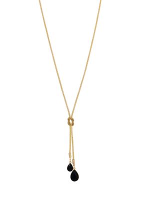 evie  emma Two Stone YNeck Necklace