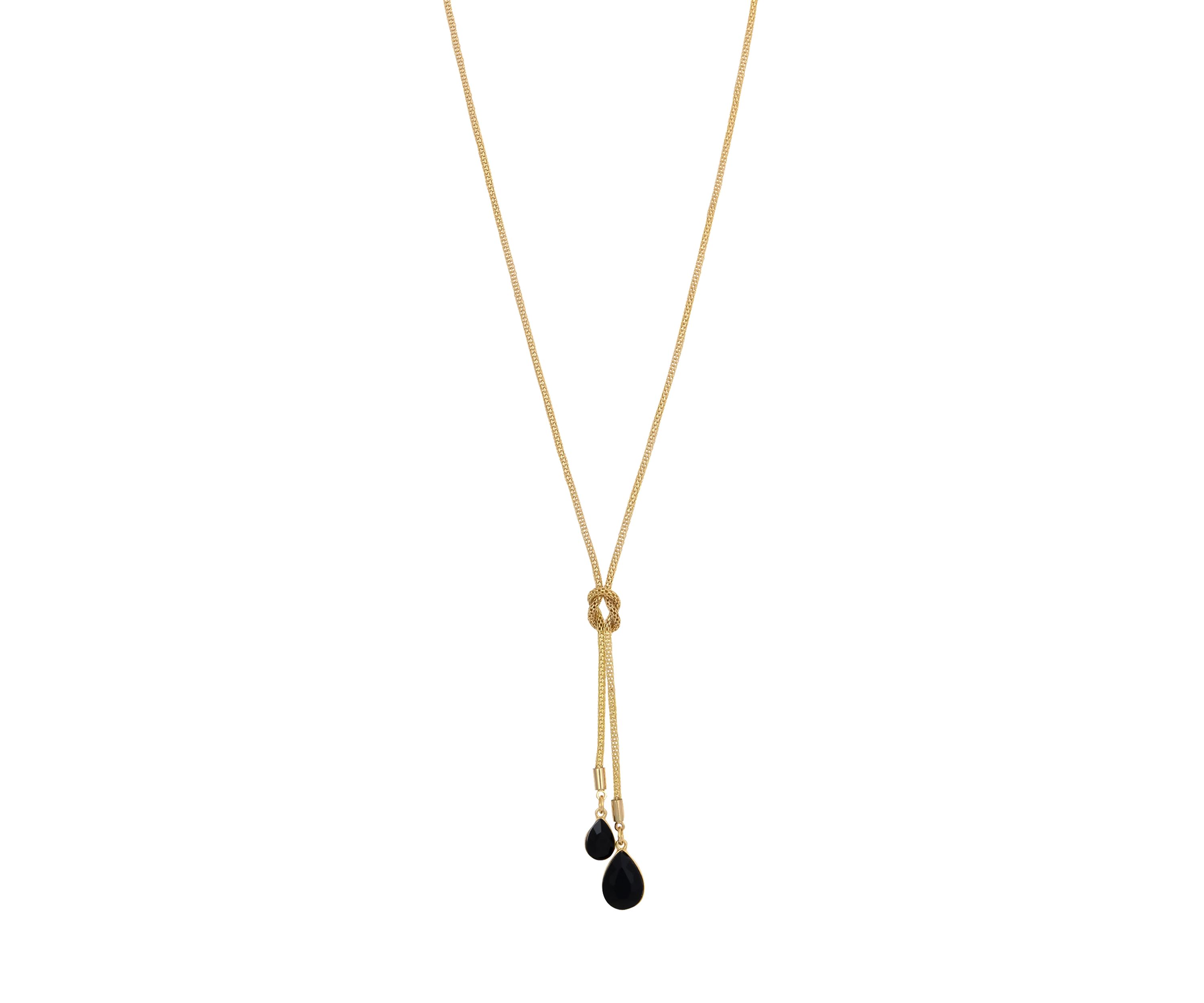 Two Stone Y-Neck Necklace