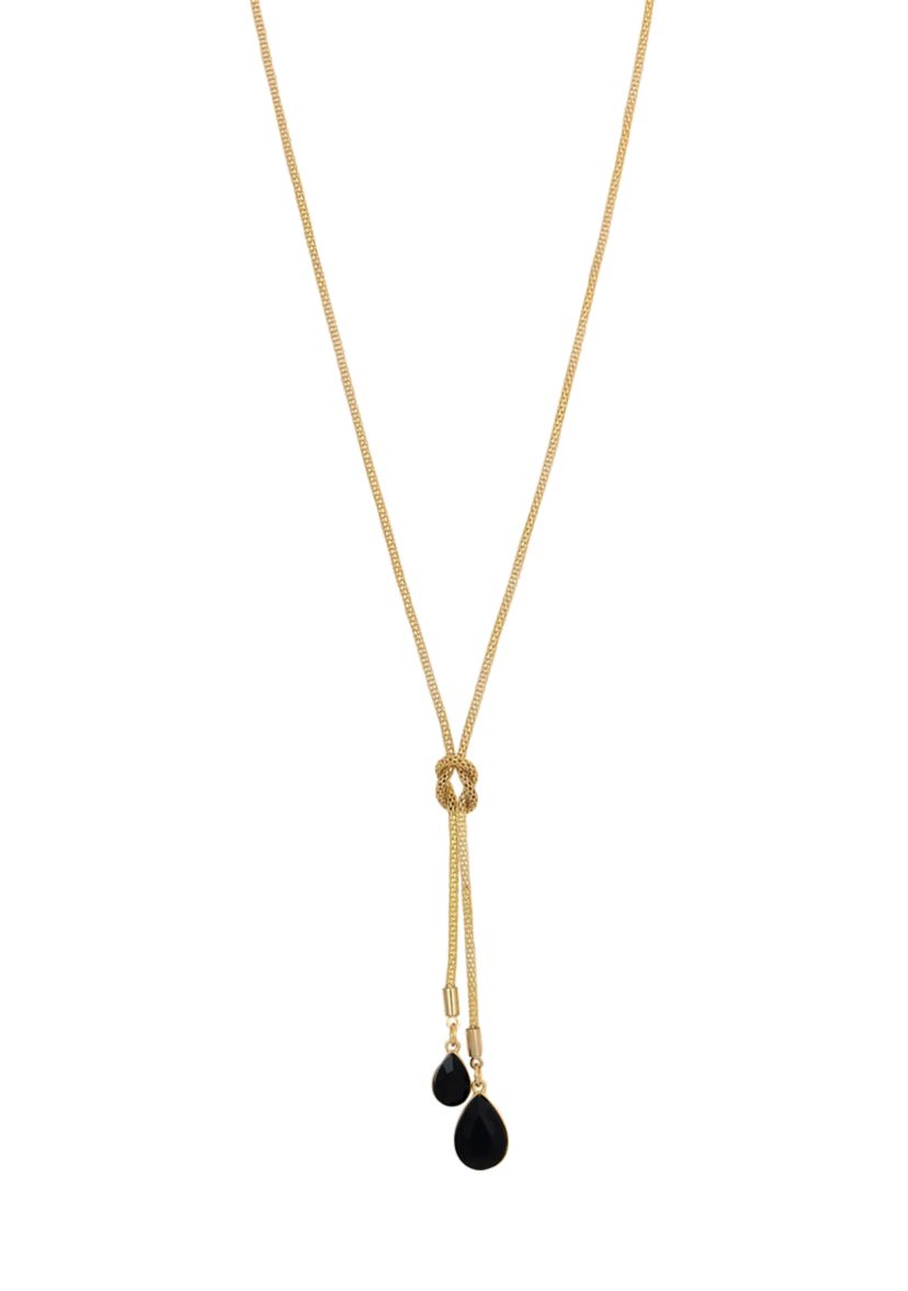 Two Stone Y-Neck Necklace