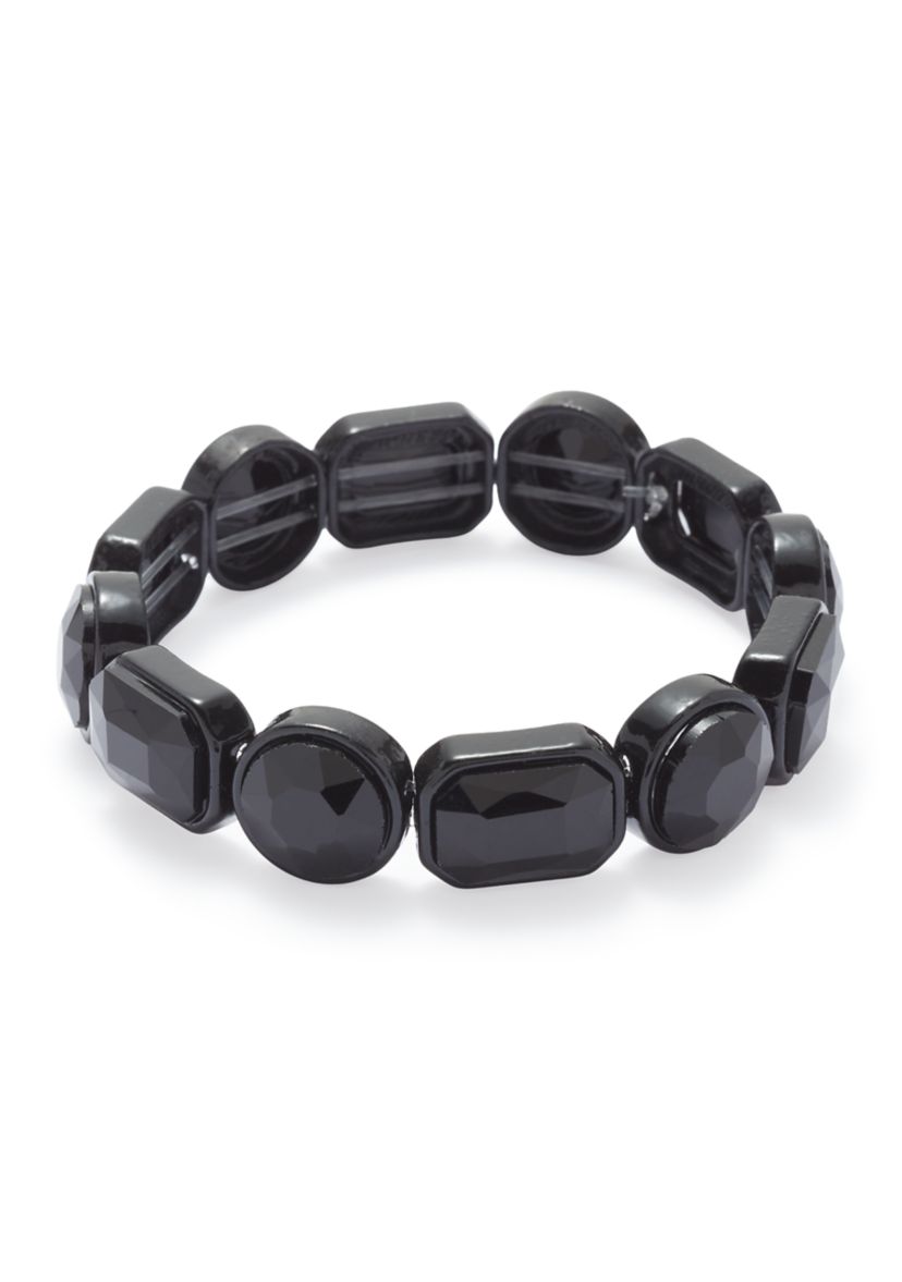 Jet Stone Stretch Bracelet