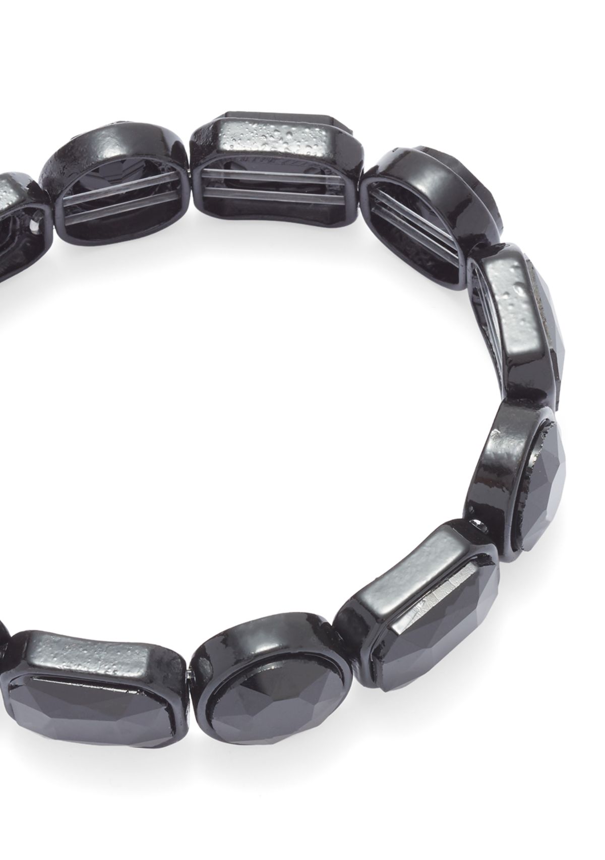 Jet Stone Stretch Bracelet