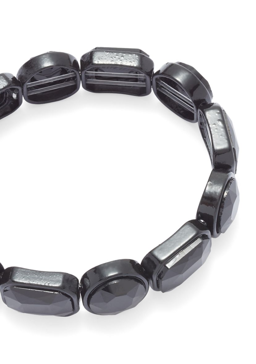 Jet Stone Stretch Bracelet