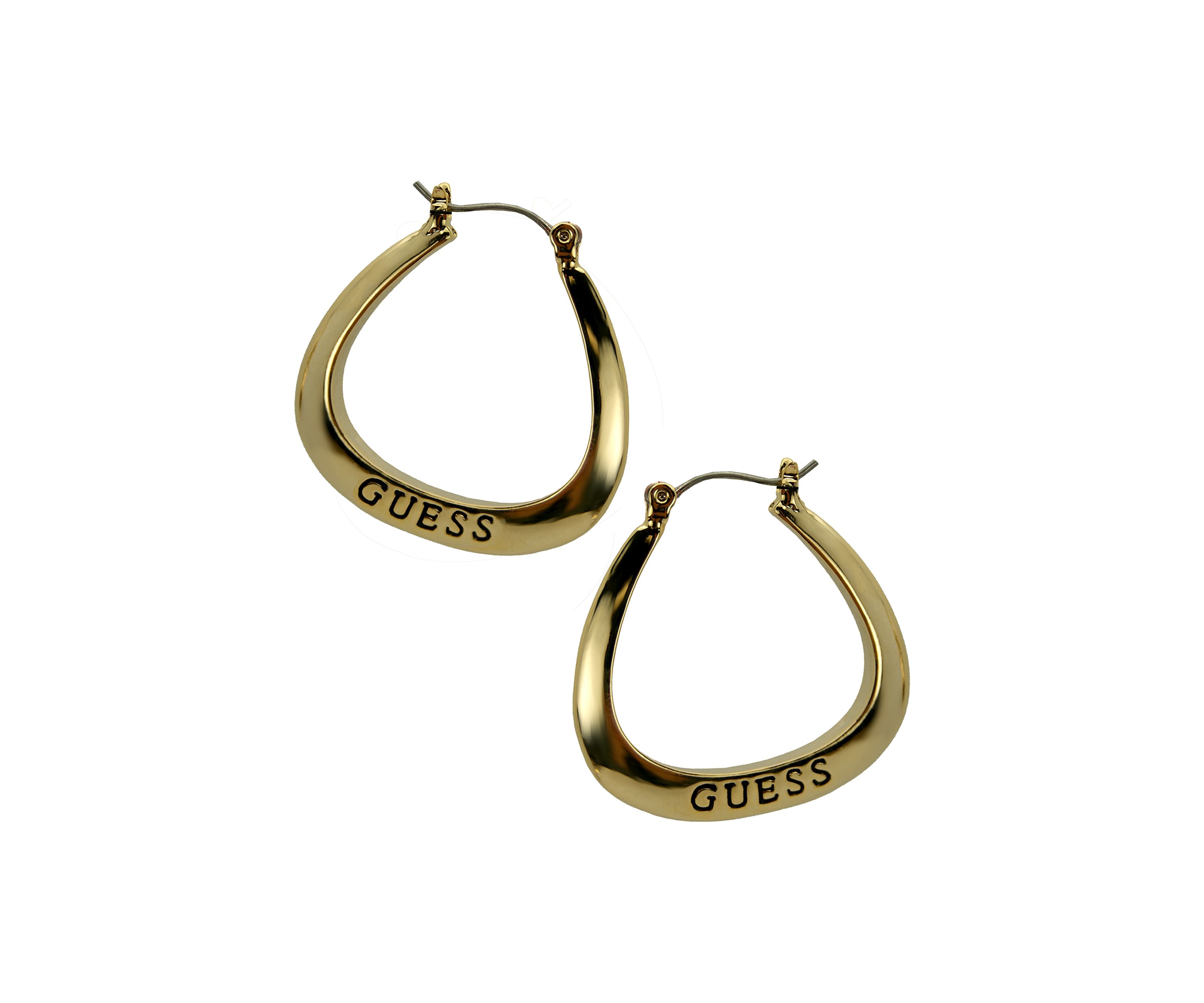 Gold-Tone Tube Hoop Earrings