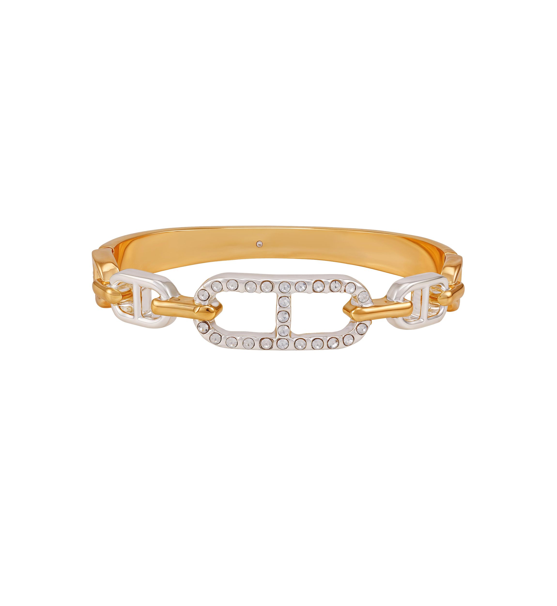 Two Tone Side Hinge Bracelet