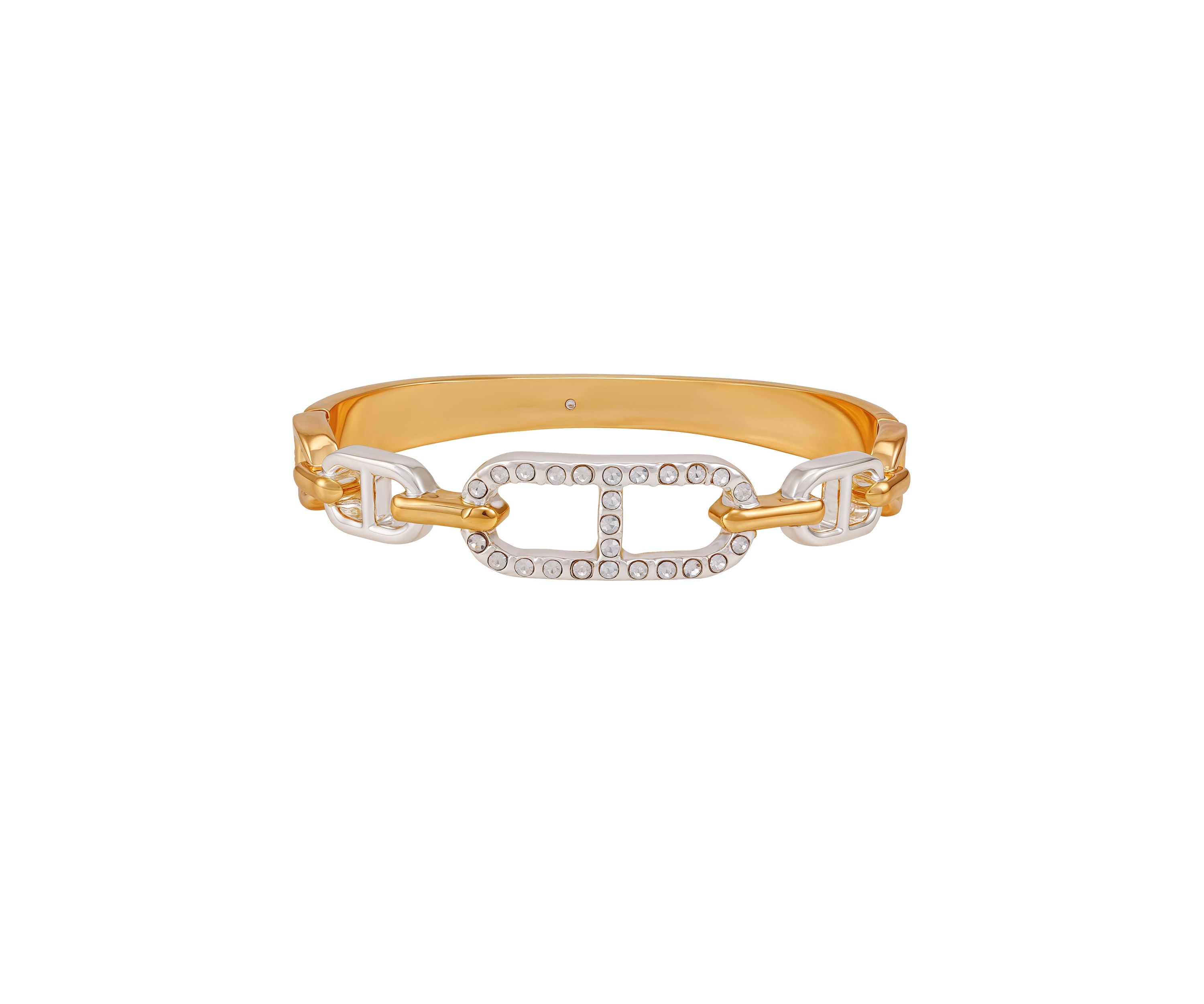 Two Tone Side Hinge Bracelet