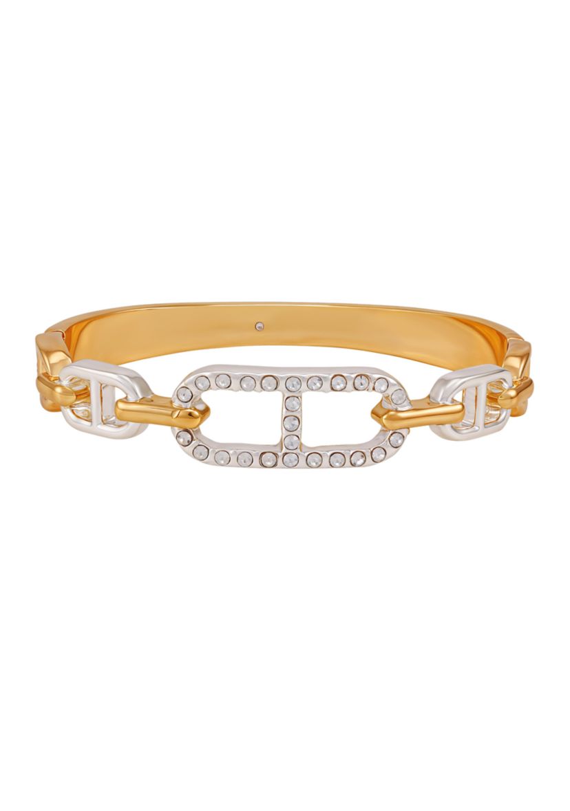 Two Tone Side Hinge Bracelet