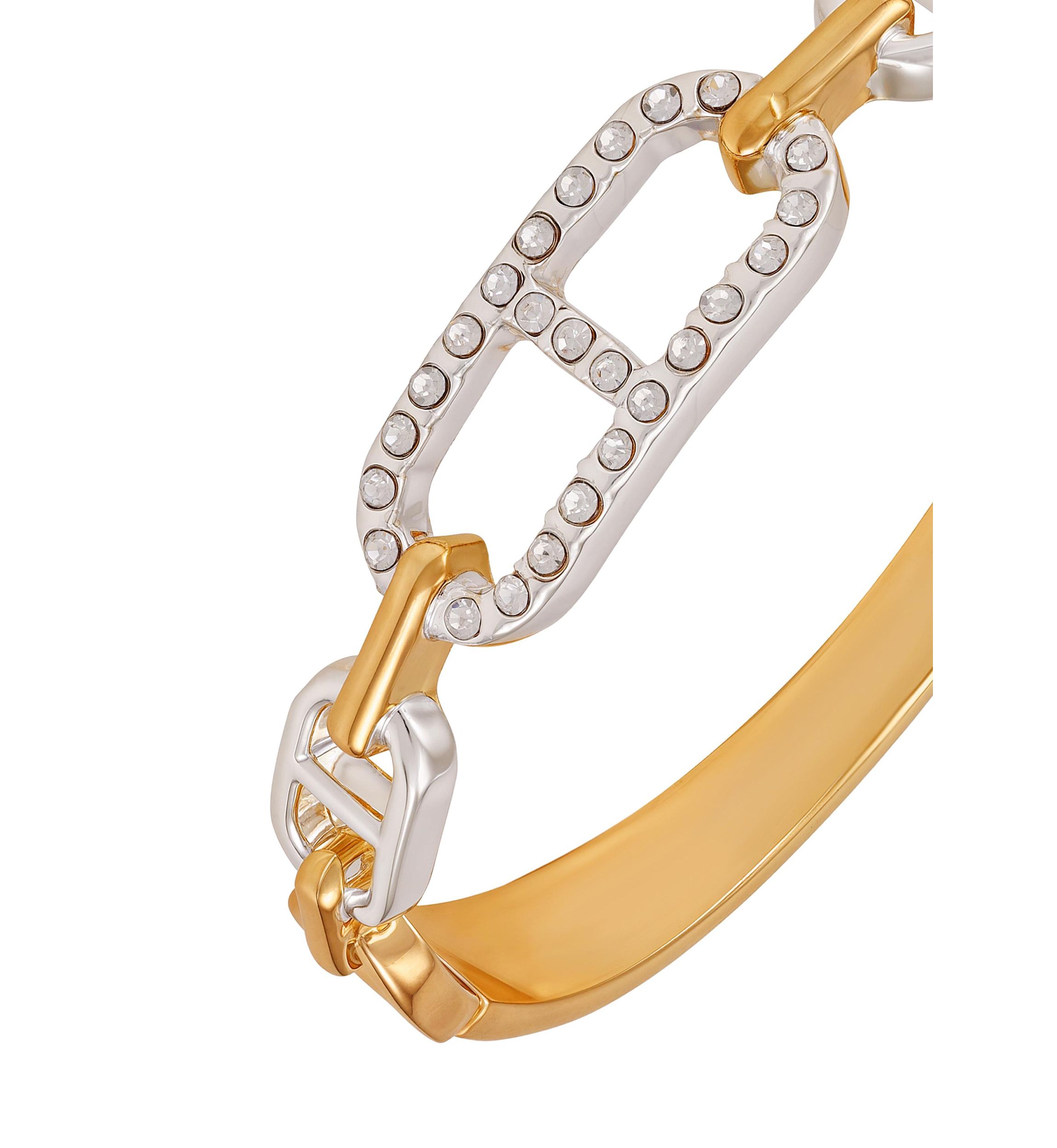 Two Tone Side Hinge Bracelet