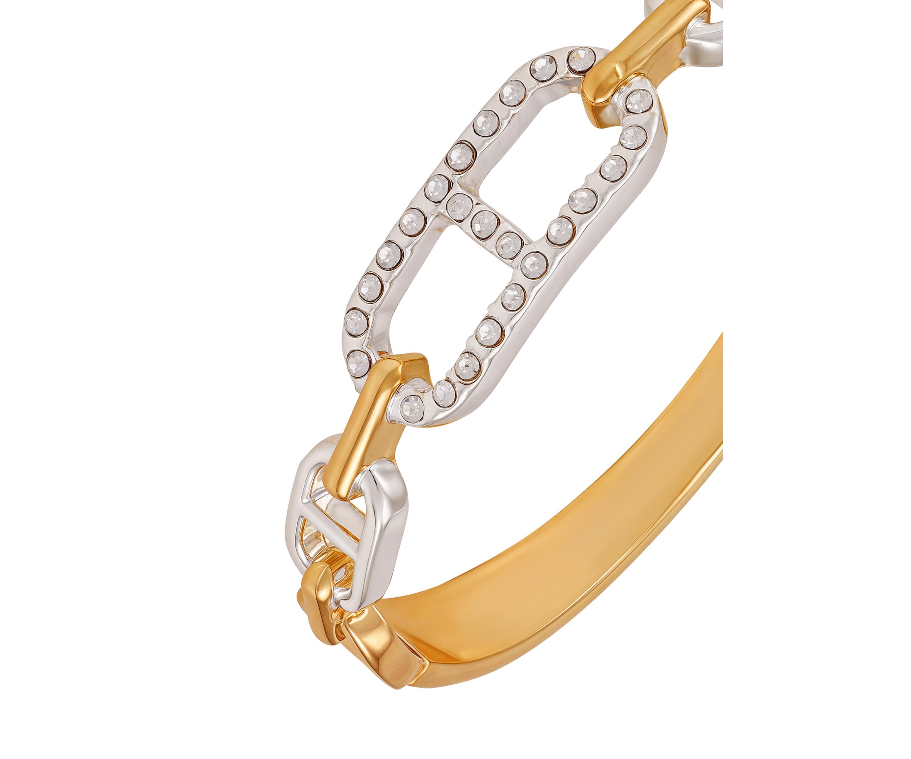 Two Tone Side Hinge Bracelet