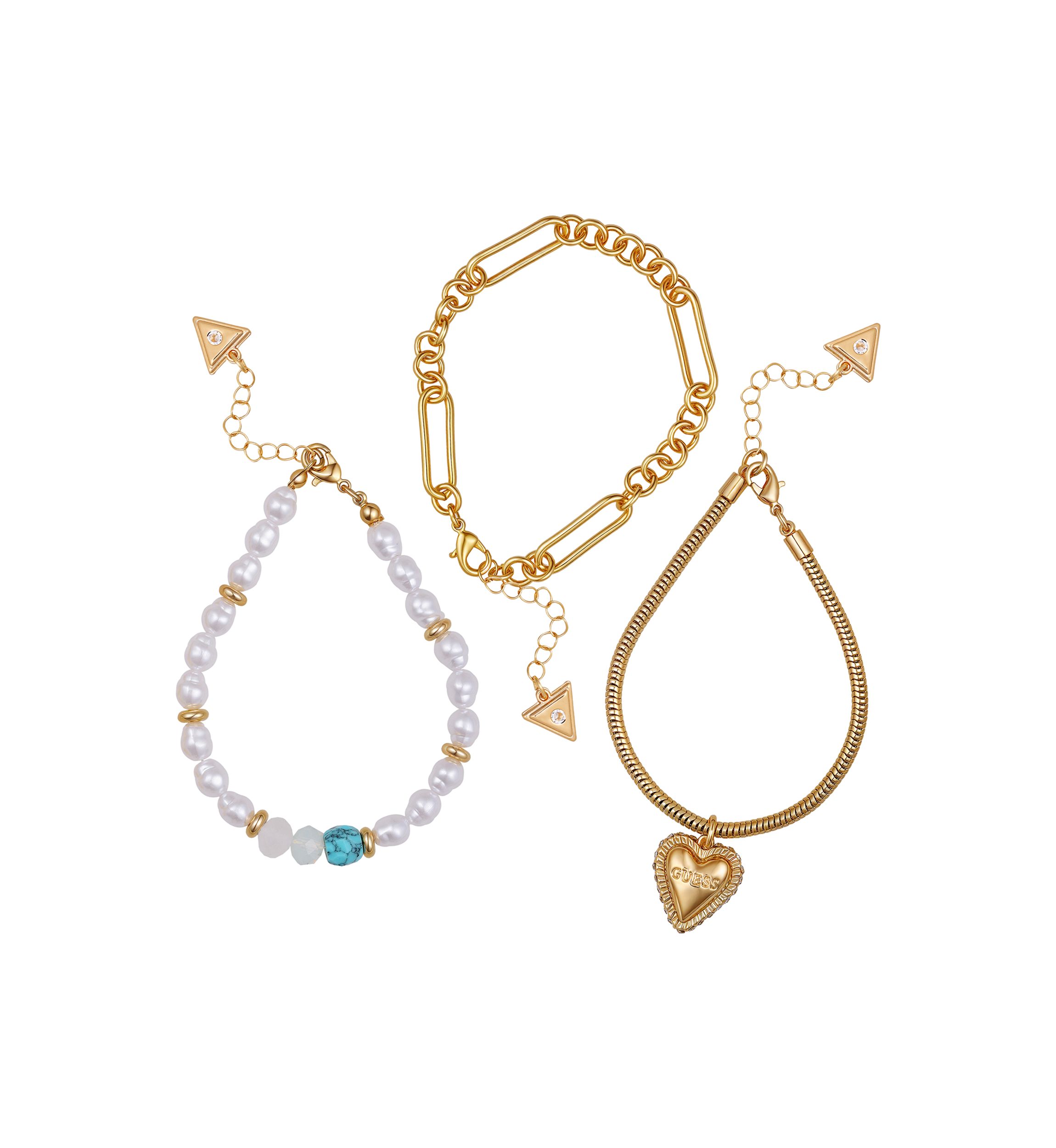 Gold Tone Trio Bracelet Set