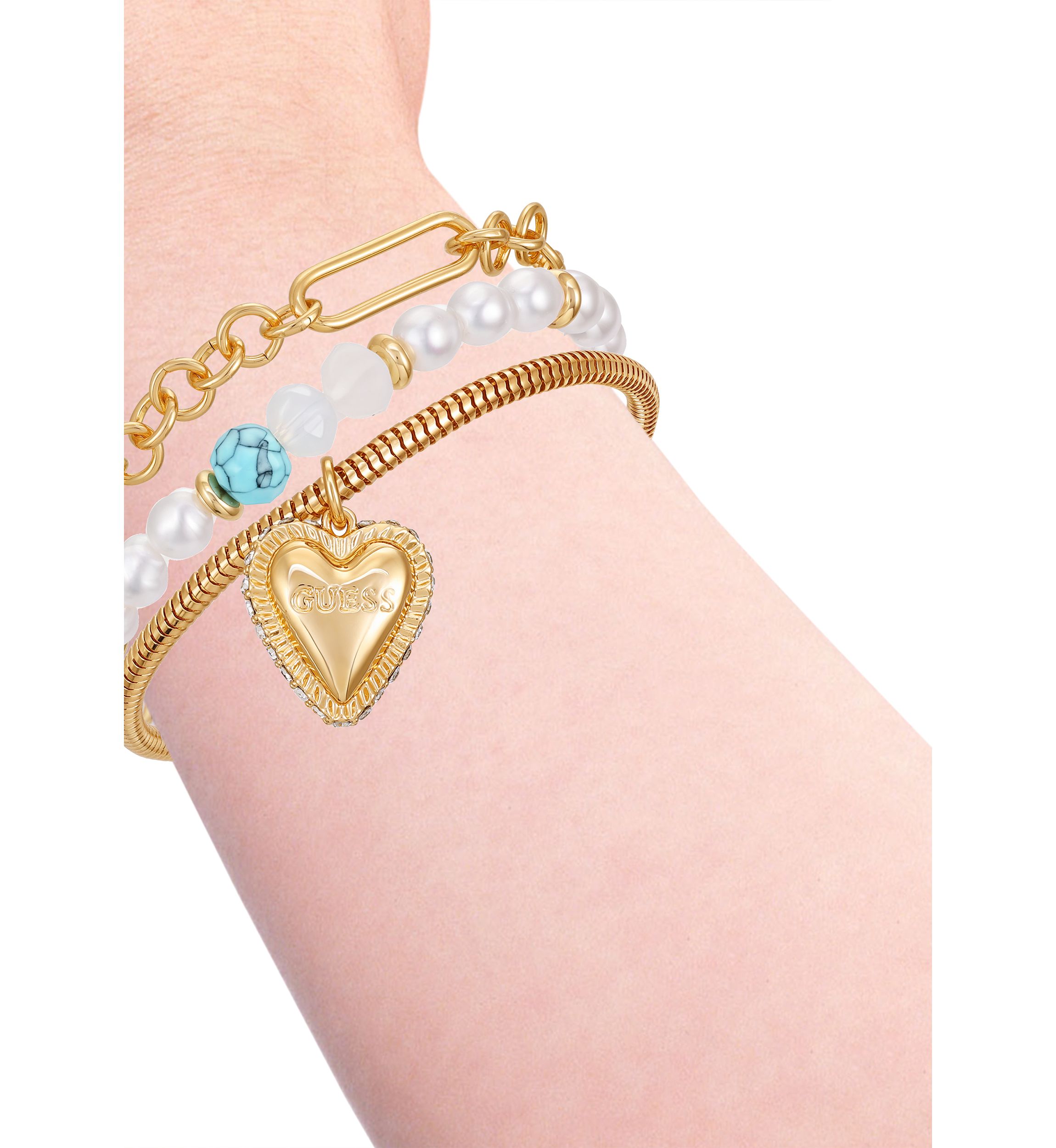 Gold Tone Trio Bracelet Set