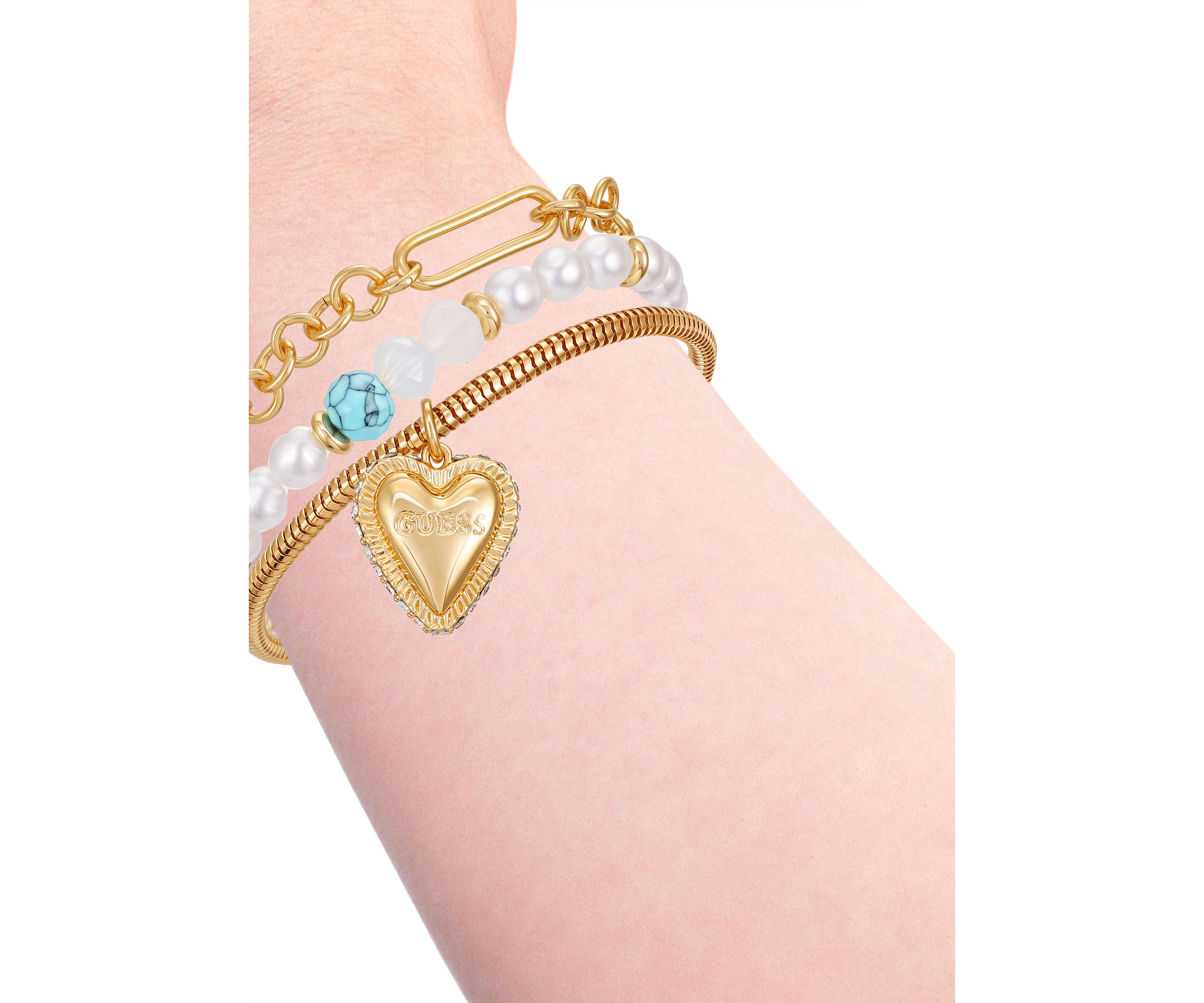 Gold Tone Trio Bracelet Set