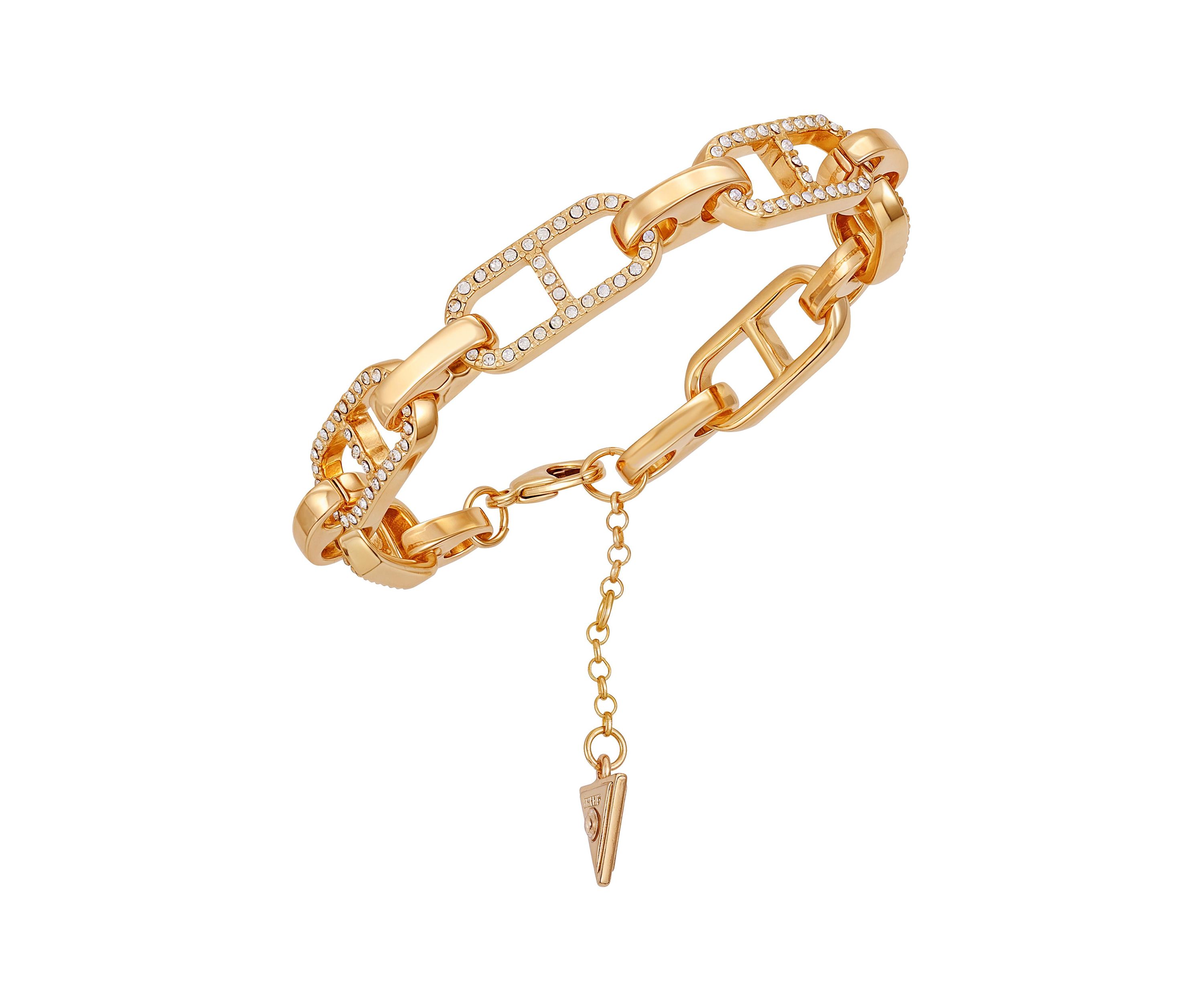 Gold Tone Line Bracelet