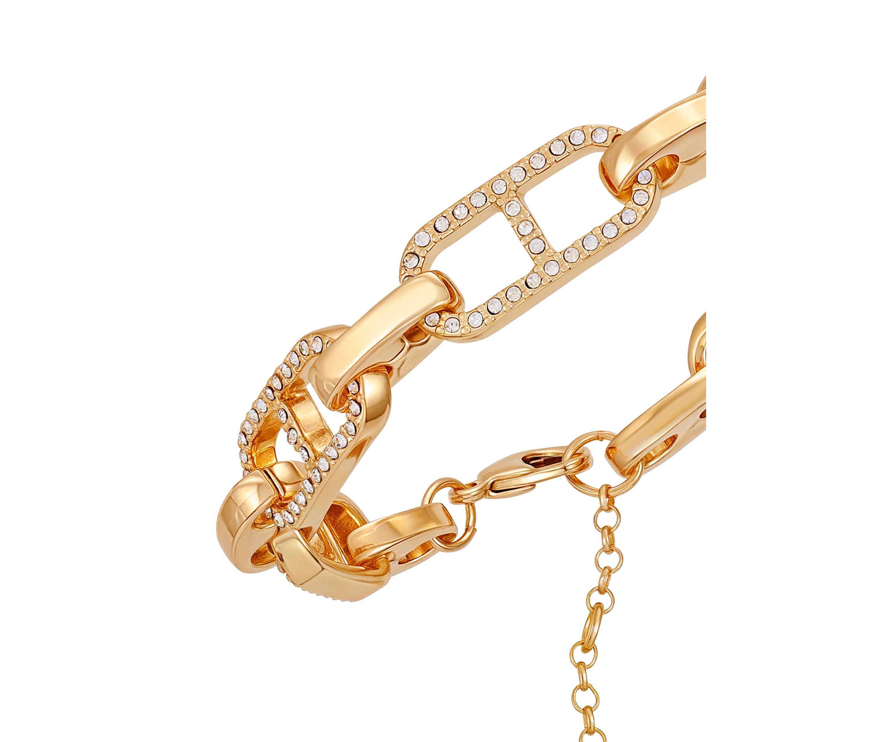 Gold Tone Line Bracelet