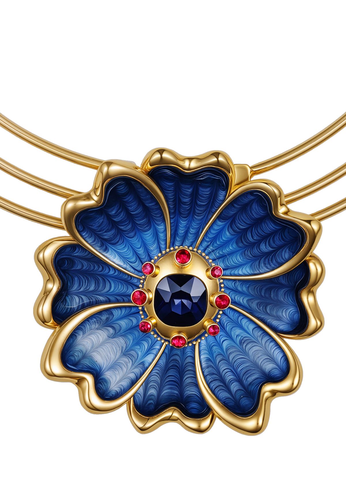 Gold-Tone Collar Pendant Necklace