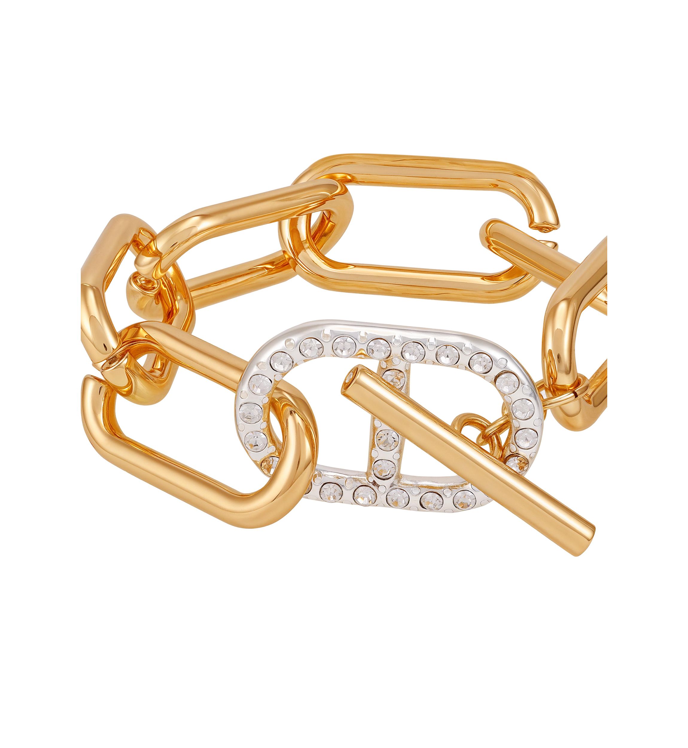 Two Tone Link Toggle Bracelet